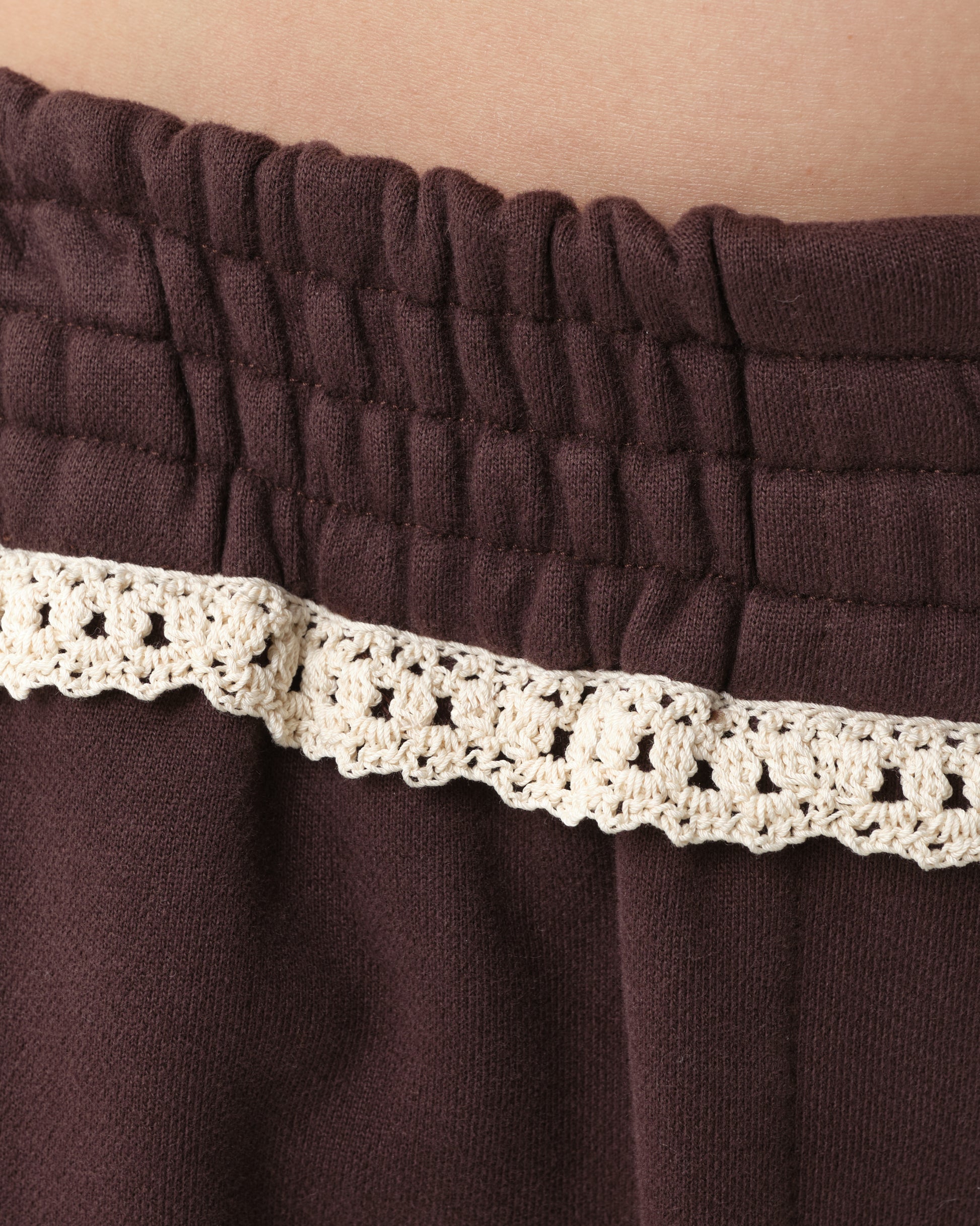 Lace-Detail Sweatpants