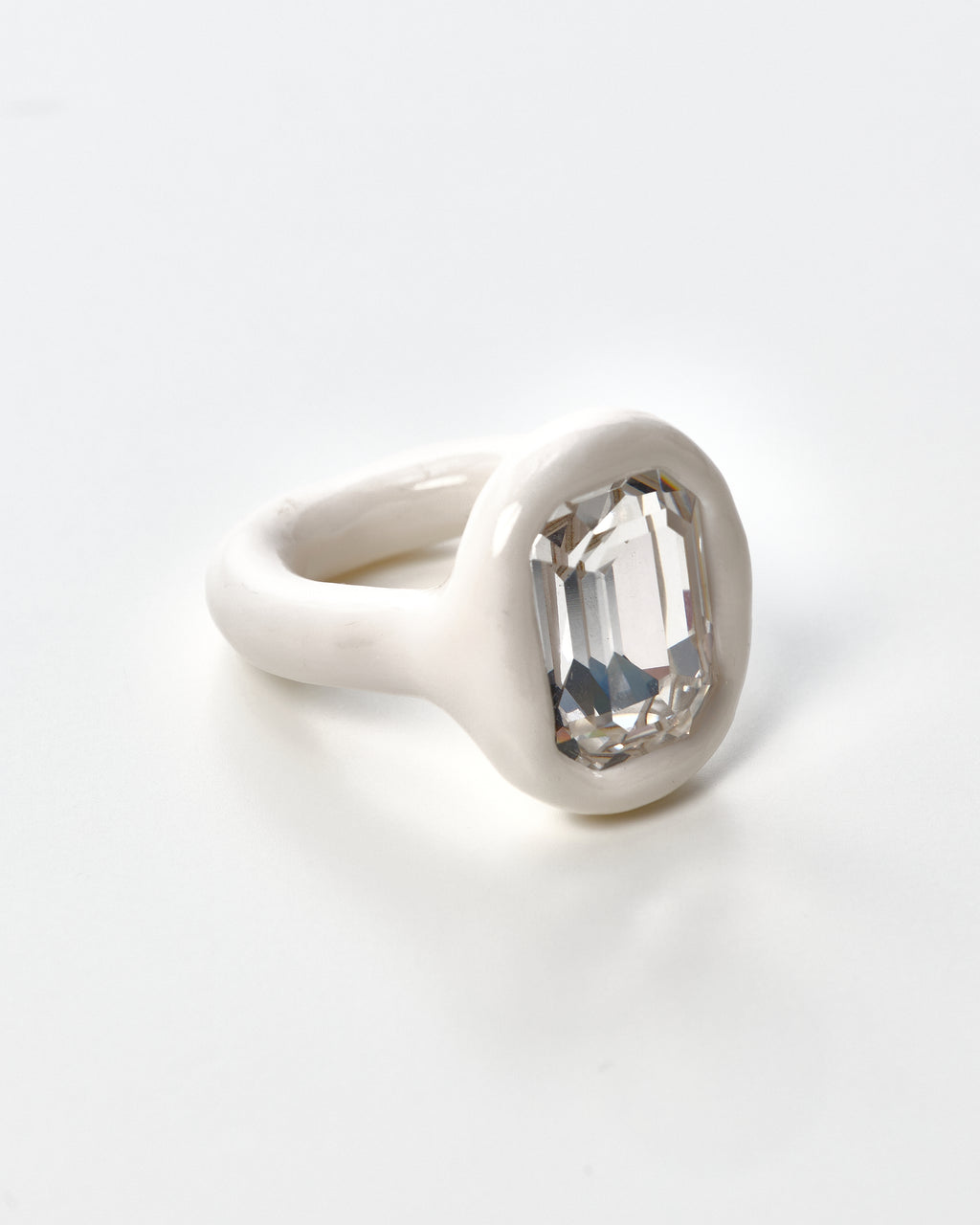 Octagon Emerald Cut Ring