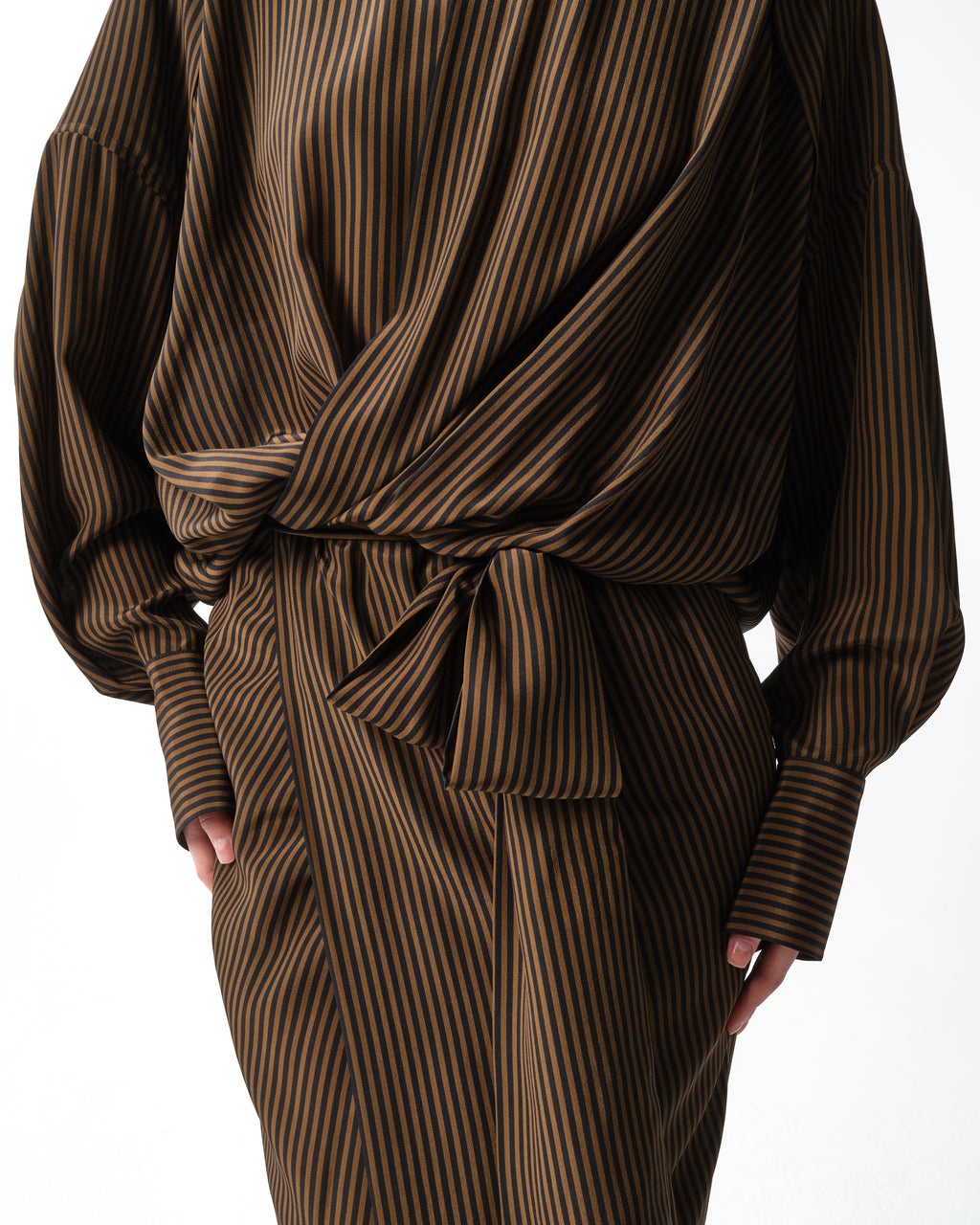 Striped Maxi Shirt Dress