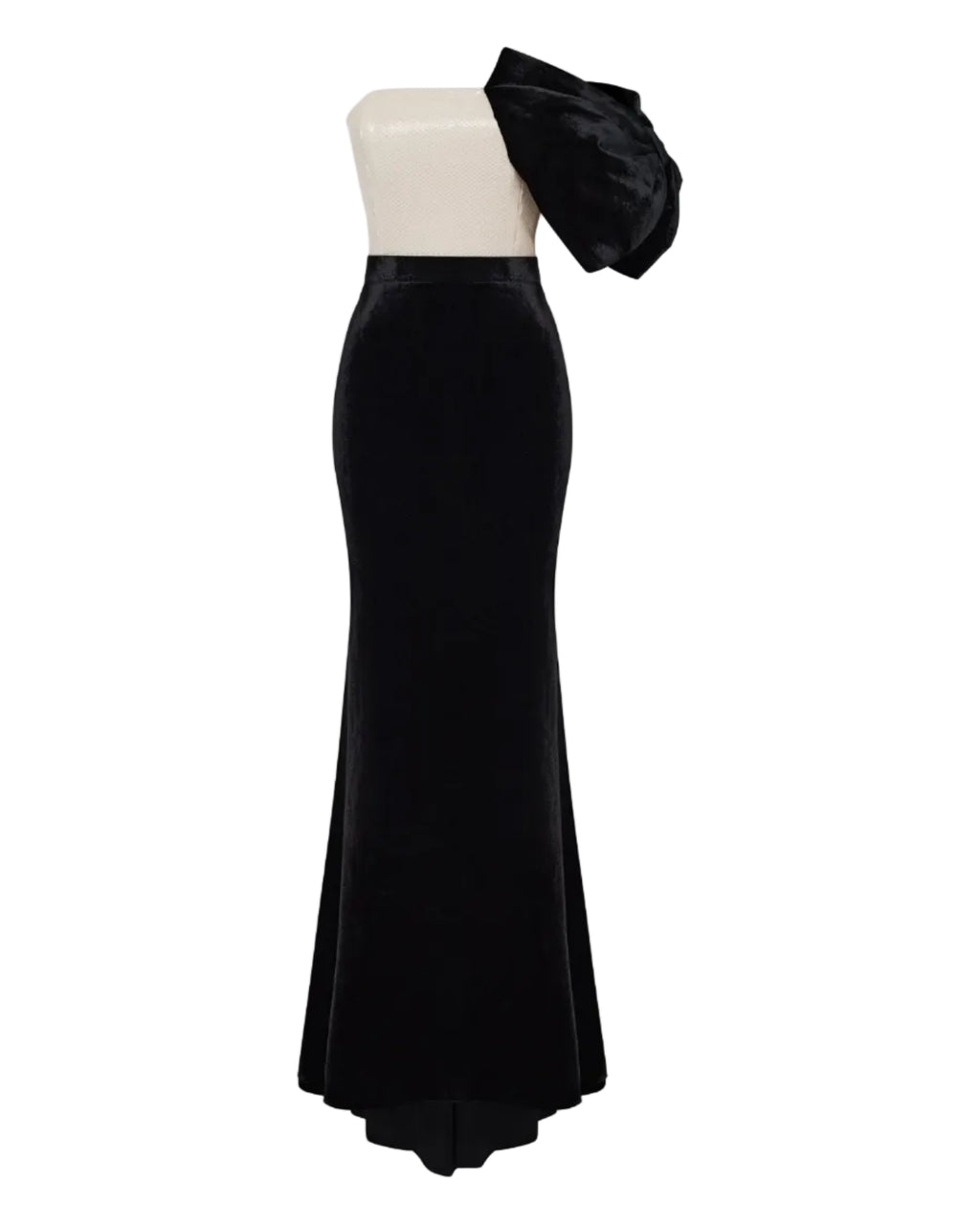 Velvet Bustier Dress with Sequins