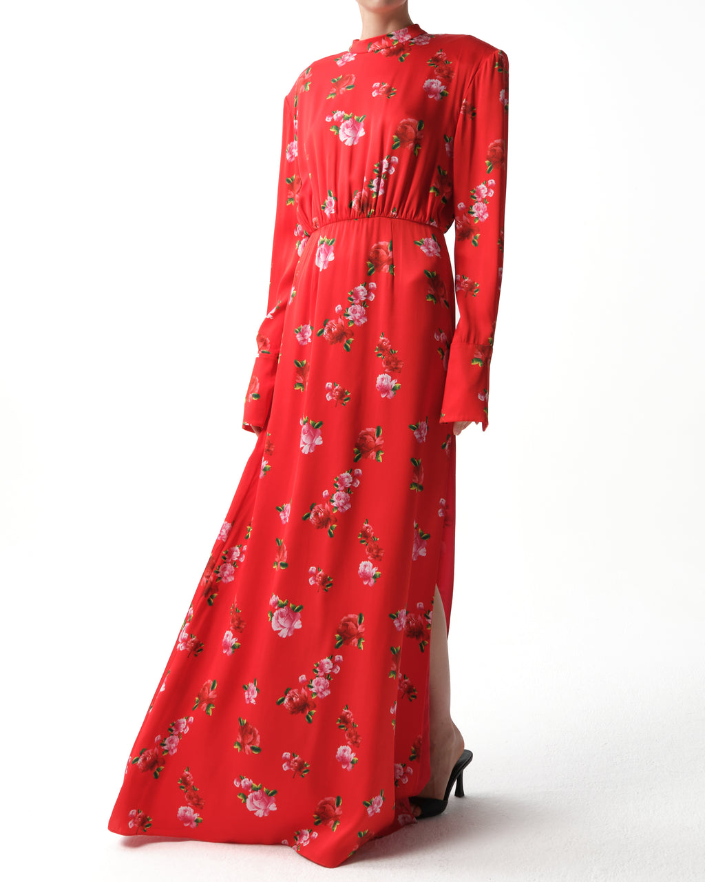 Floral Silk Gown
