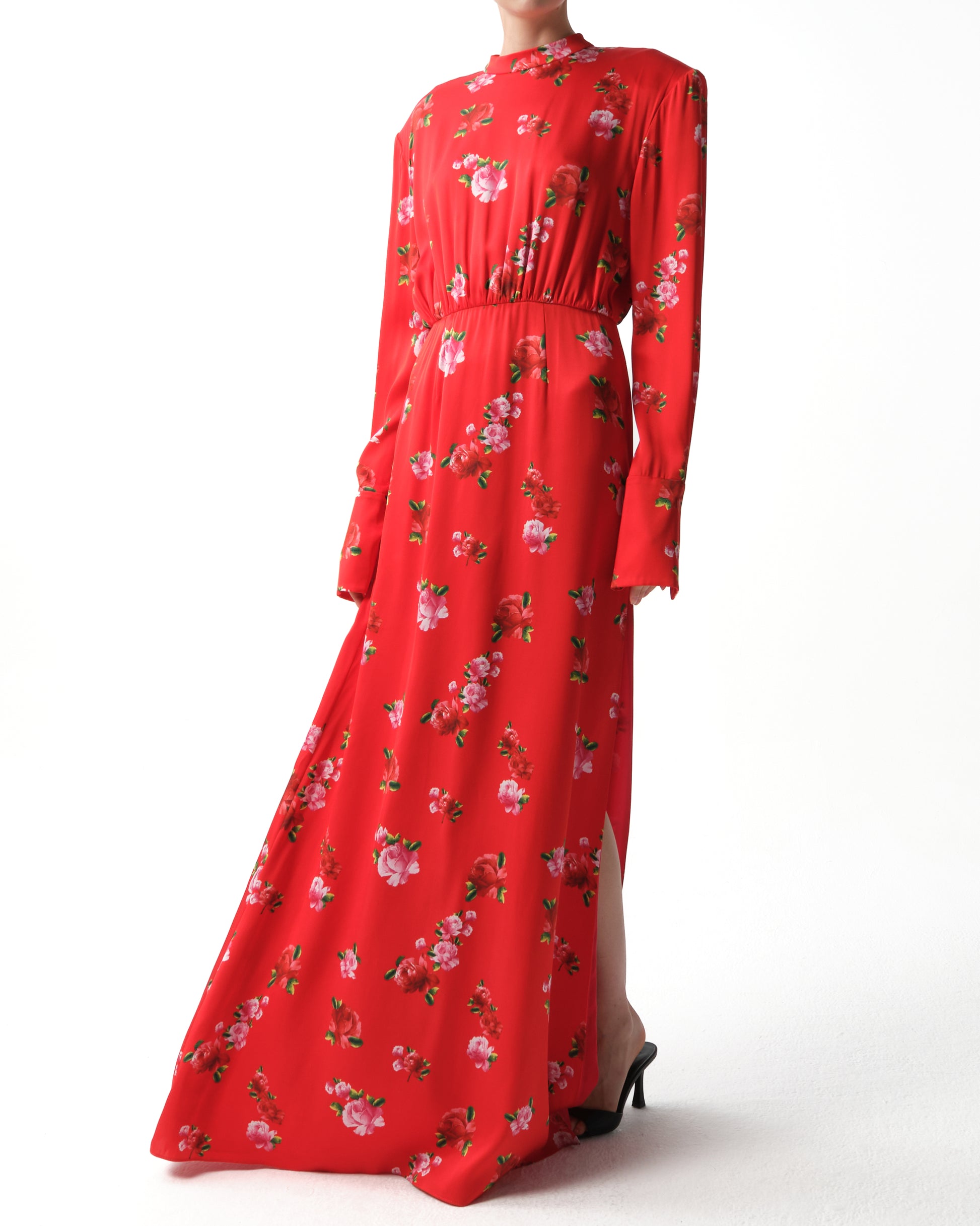Floral Silk Gown