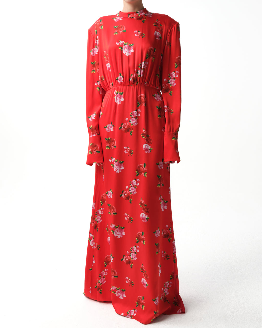 Floral Silk Gown