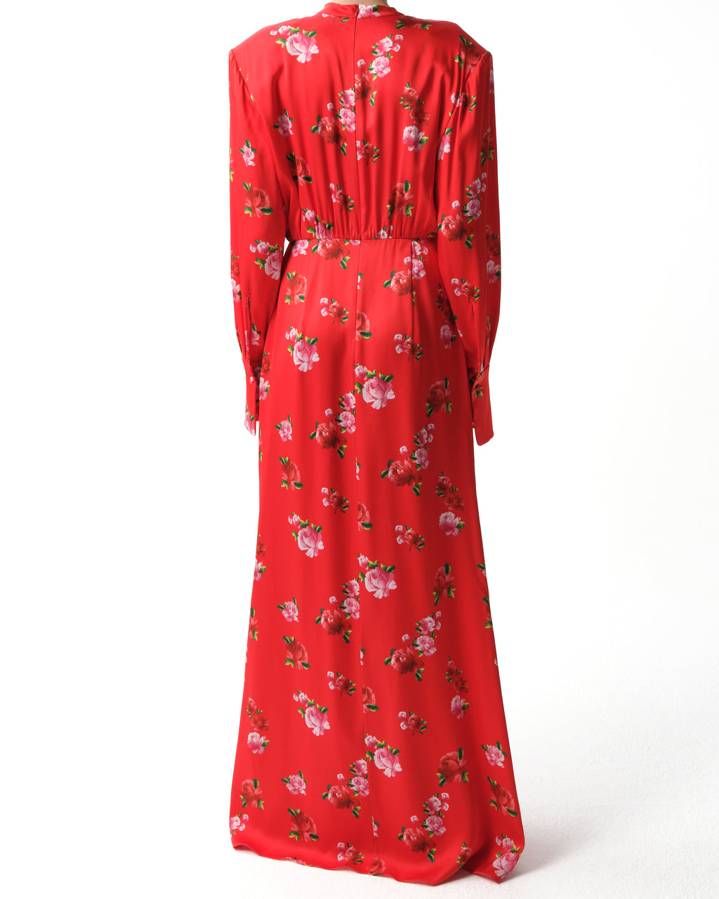 Floral Silk Gown
