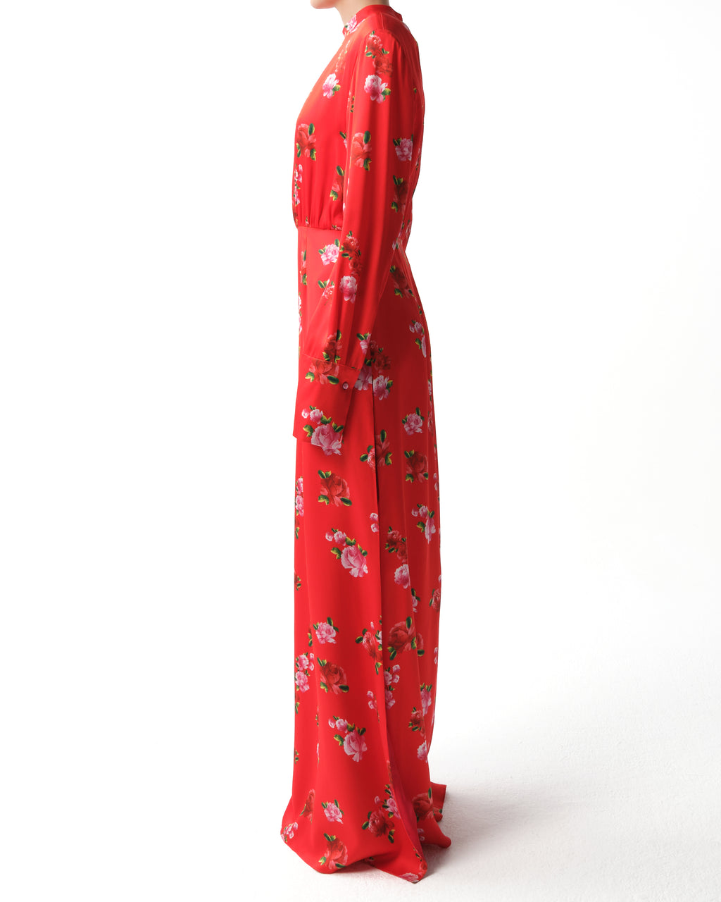 Floral Silk Gown