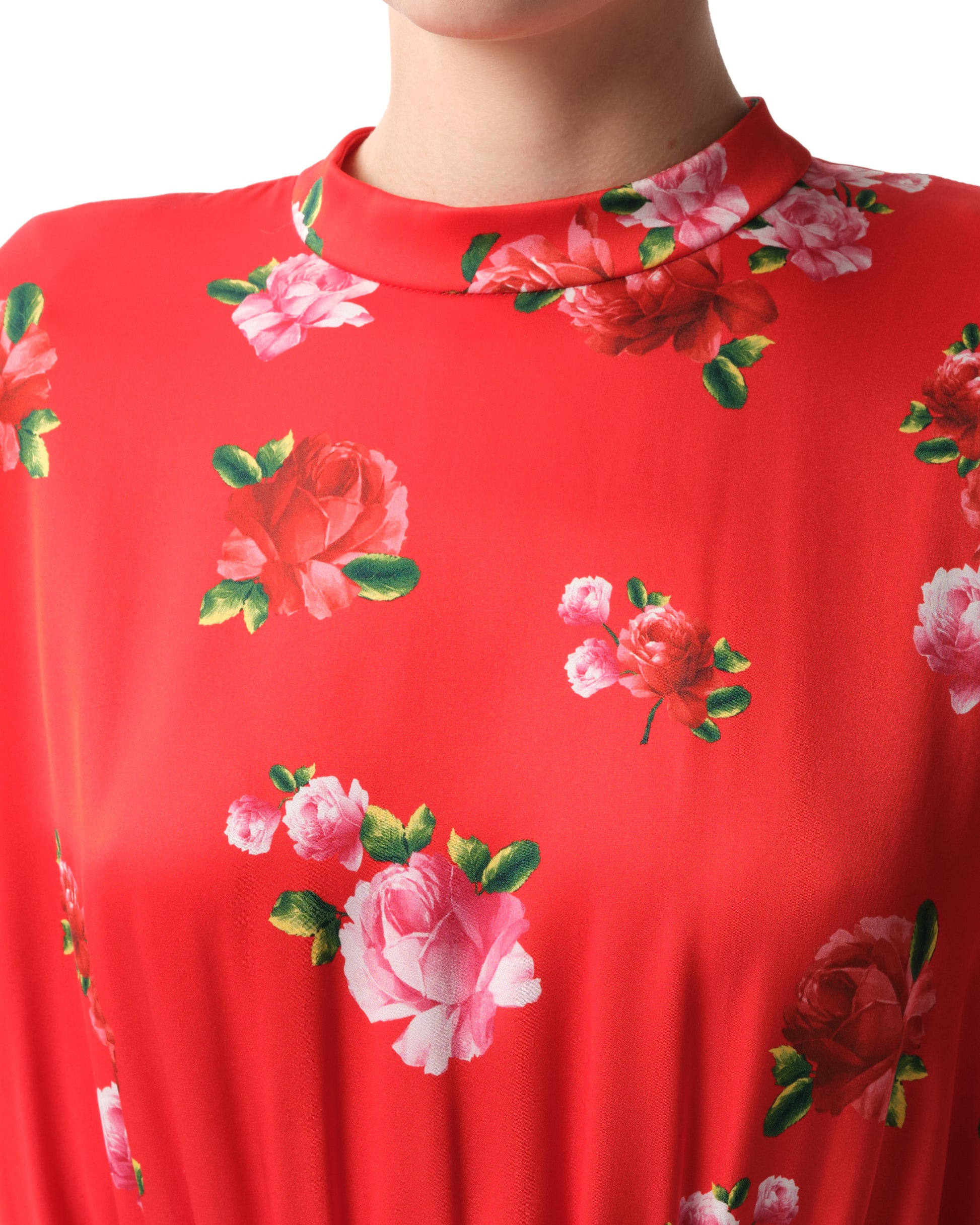 Floral Silk Gown