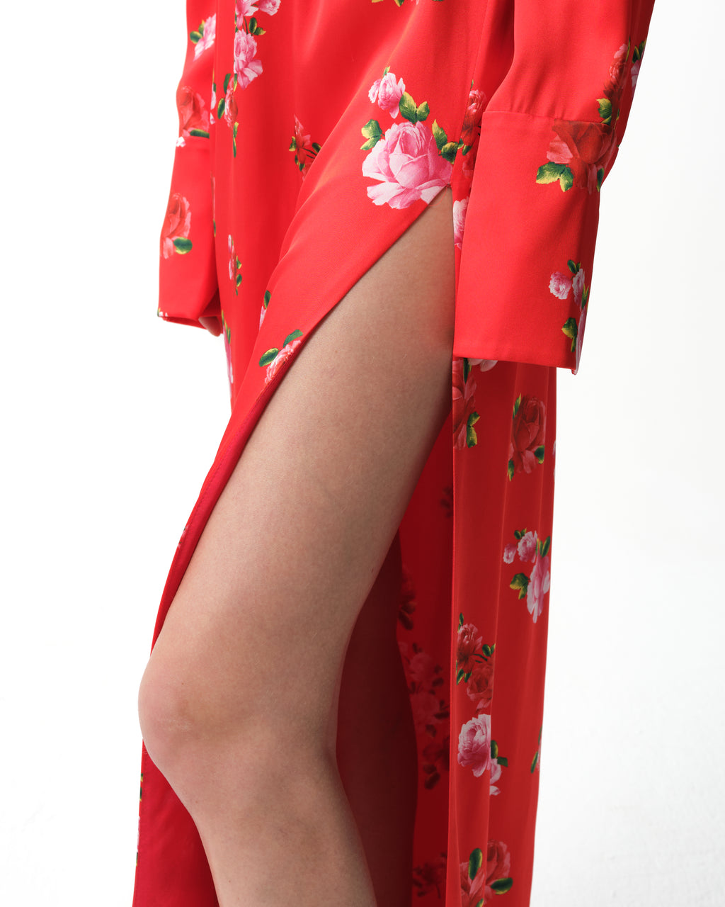 Floral Silk Gown