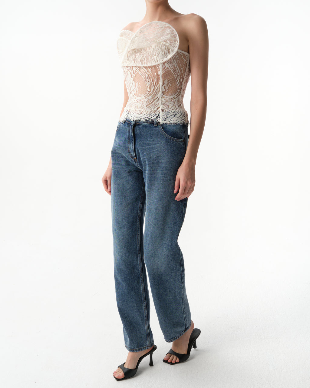 Cotton-blend Lace Top