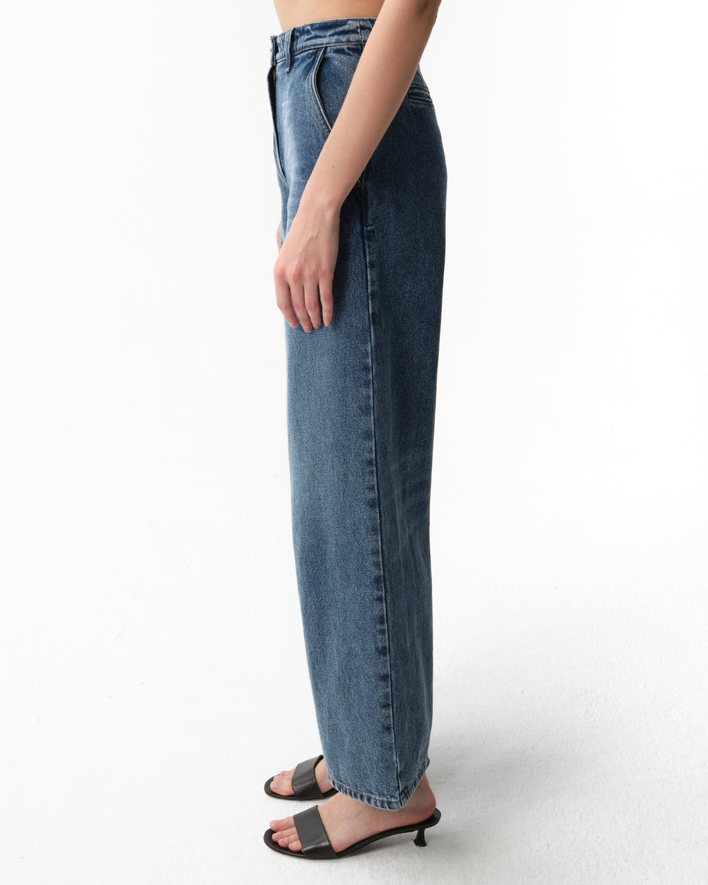 Wide Leg Denim Pants