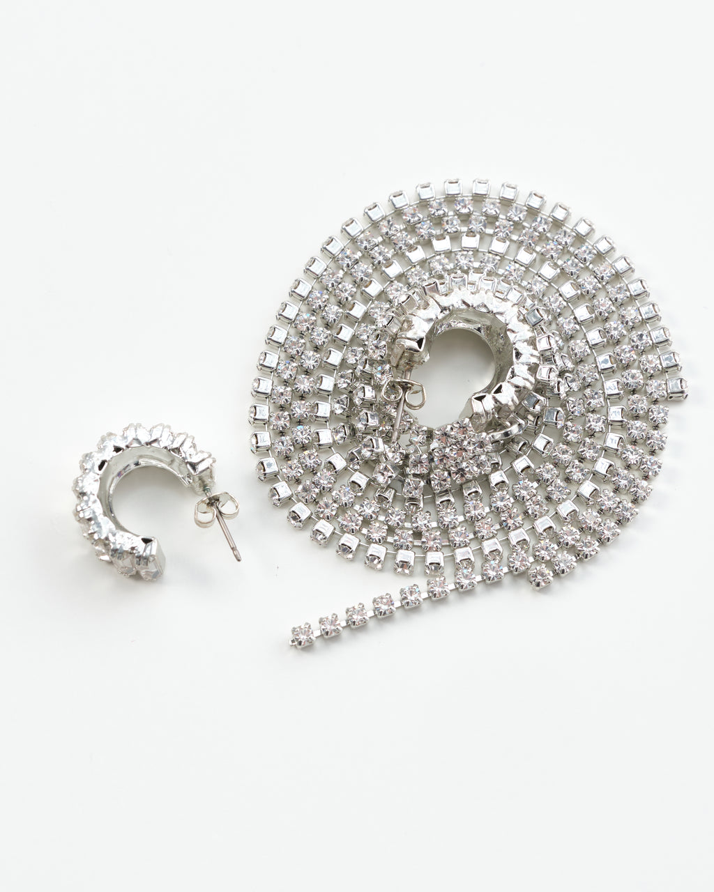 Cascade Hoop & Fringe Earrings