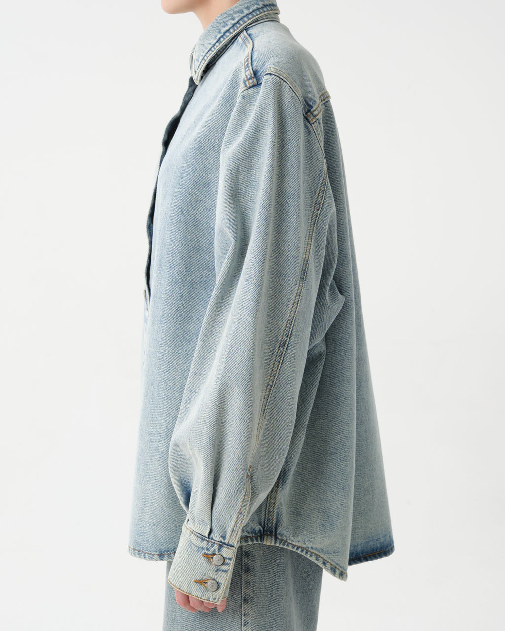 Blue Oversized Denim Shirt