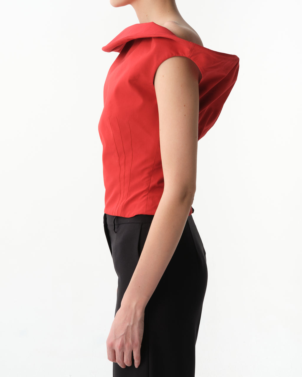 Asymmetric Sculptural Top