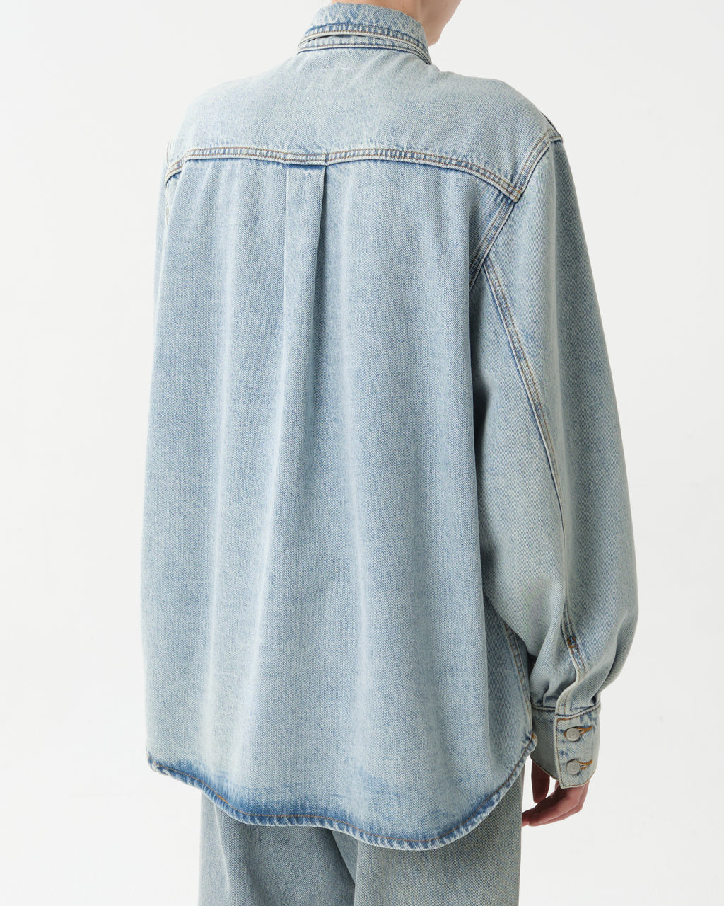 Blue Oversized Denim Shirt