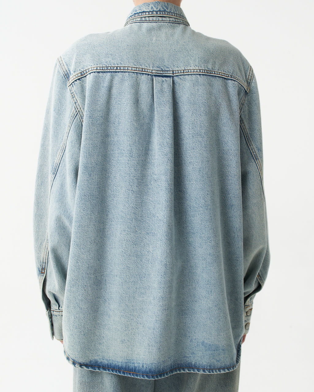 Blue Oversized Denim Shirt