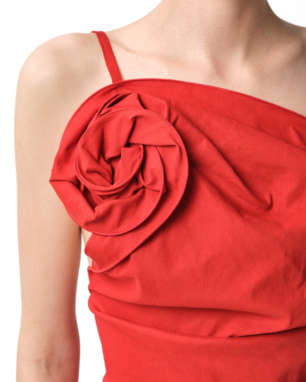 One-Shoulder Ruched Mini Dress