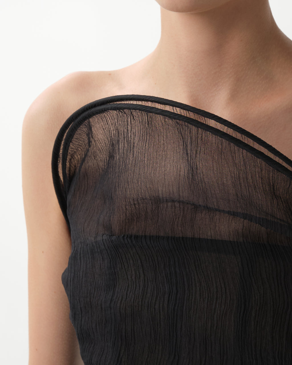 Sheer-Tulle Corset Mini Dress