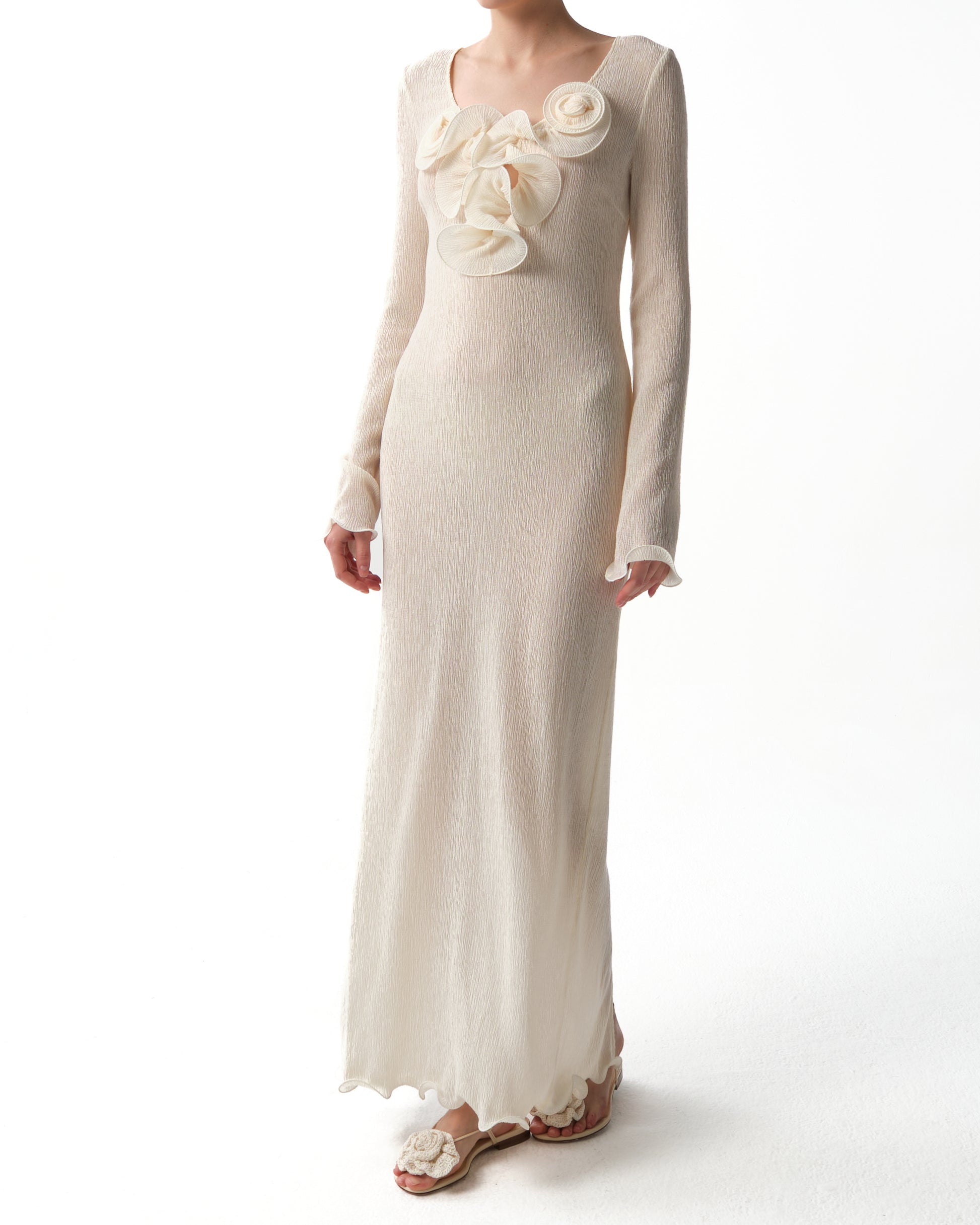 Beach Maxi Dress in Crepe