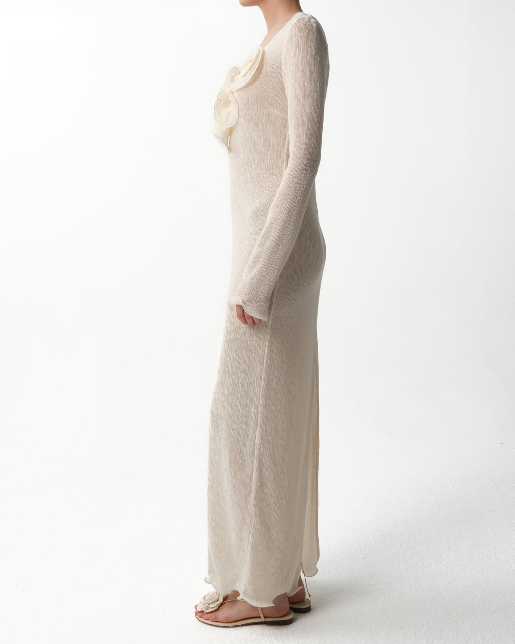 Beach Maxi Dress in Crepe