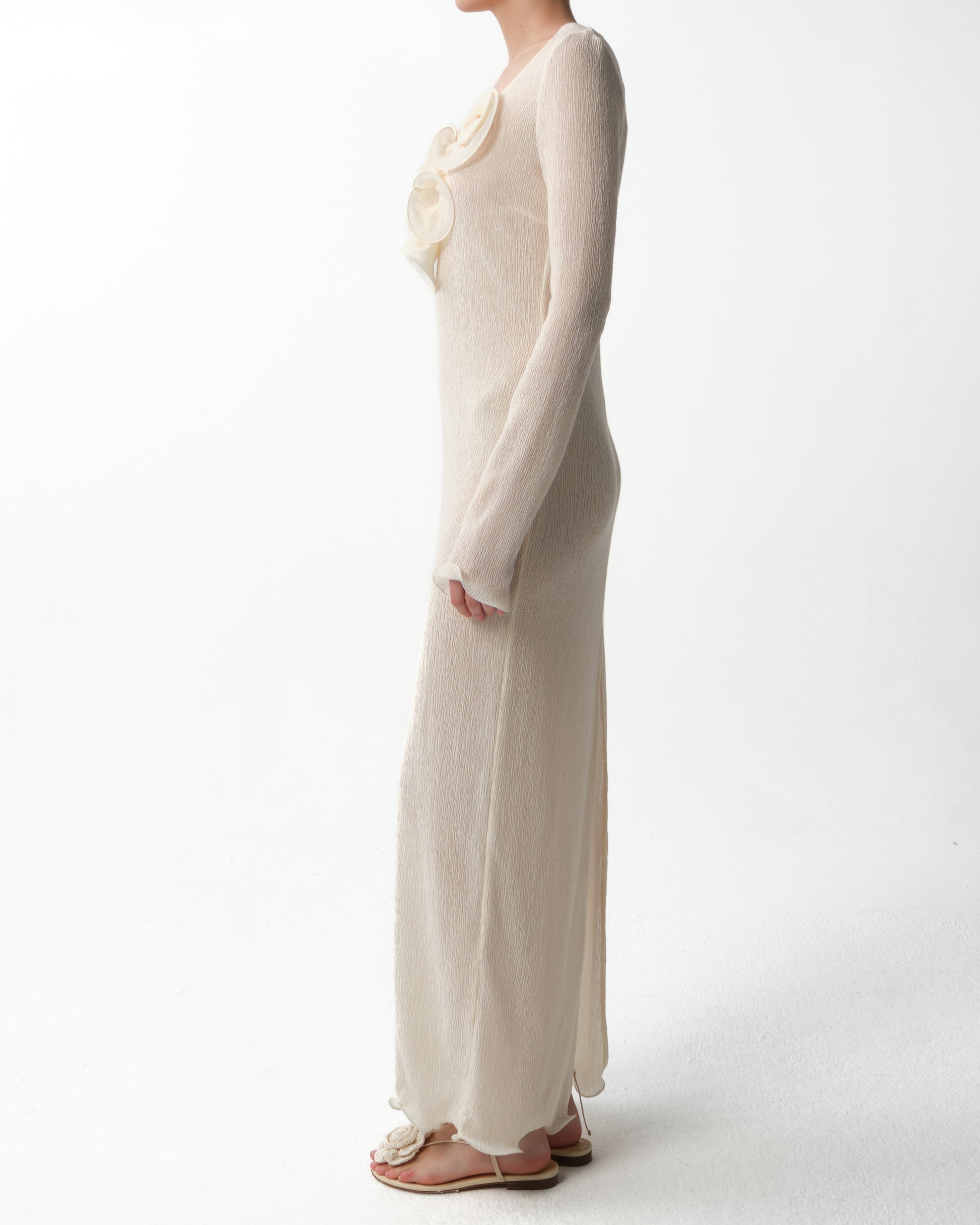 Beach Maxi Dress in Crepe