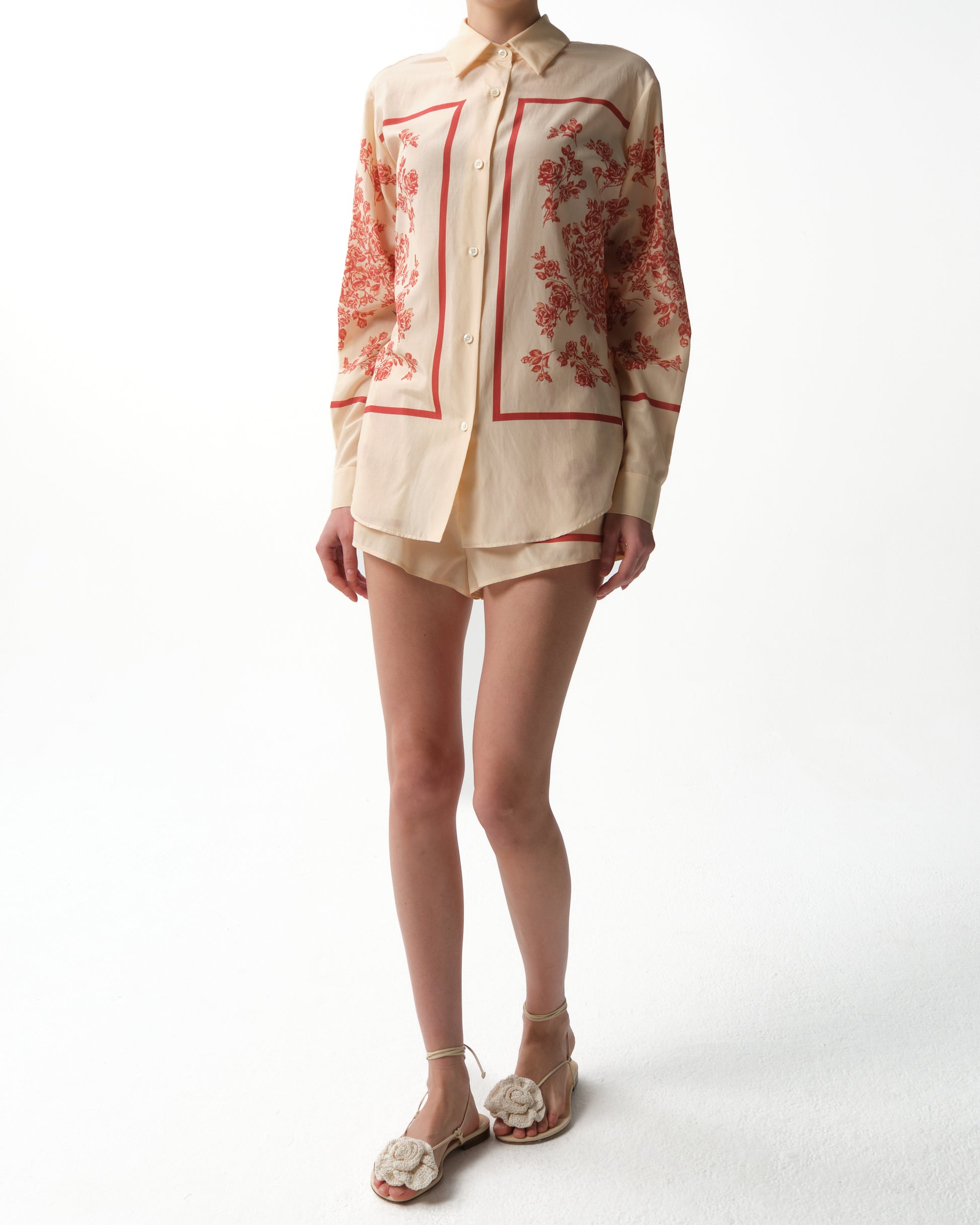 Floral-Print Shorts