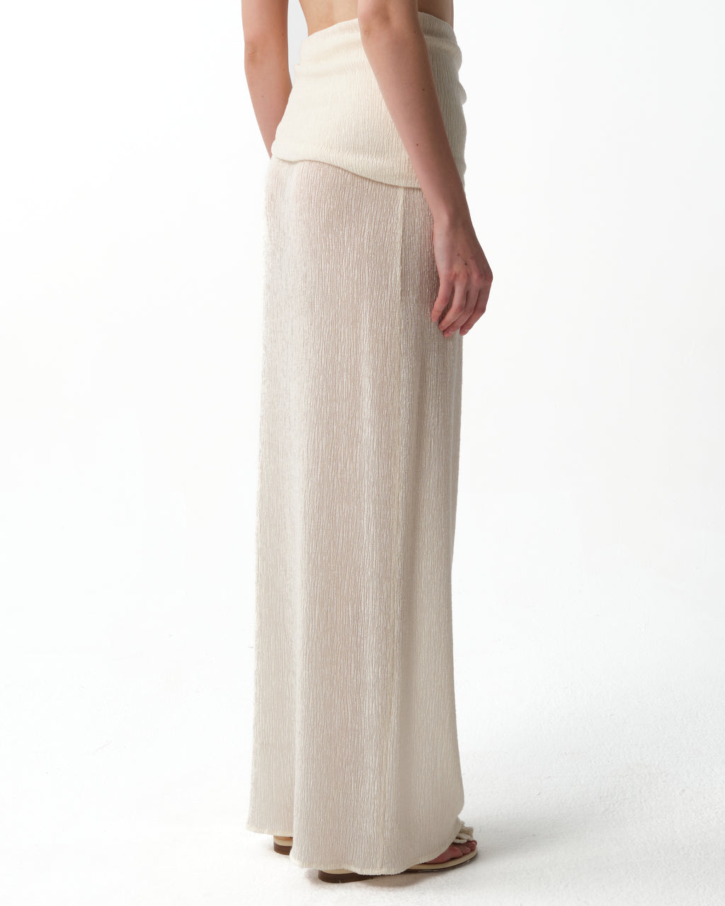 Beaded Slit Maxi Skirt