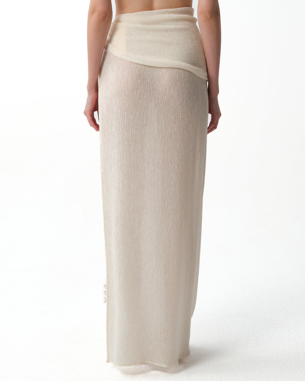 Beaded Slit Maxi Skirt