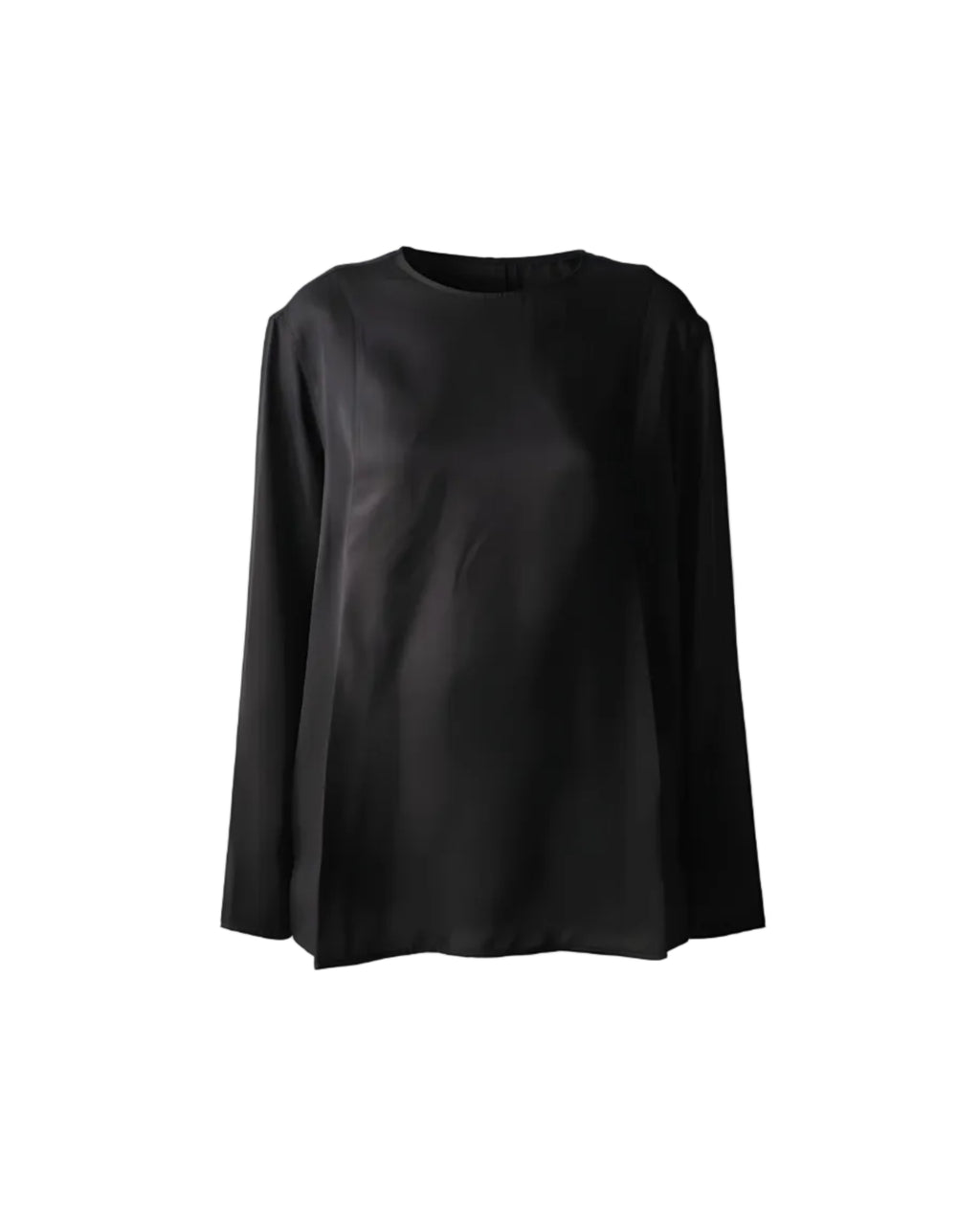 Adalyn Pleated Silk-Twill Top