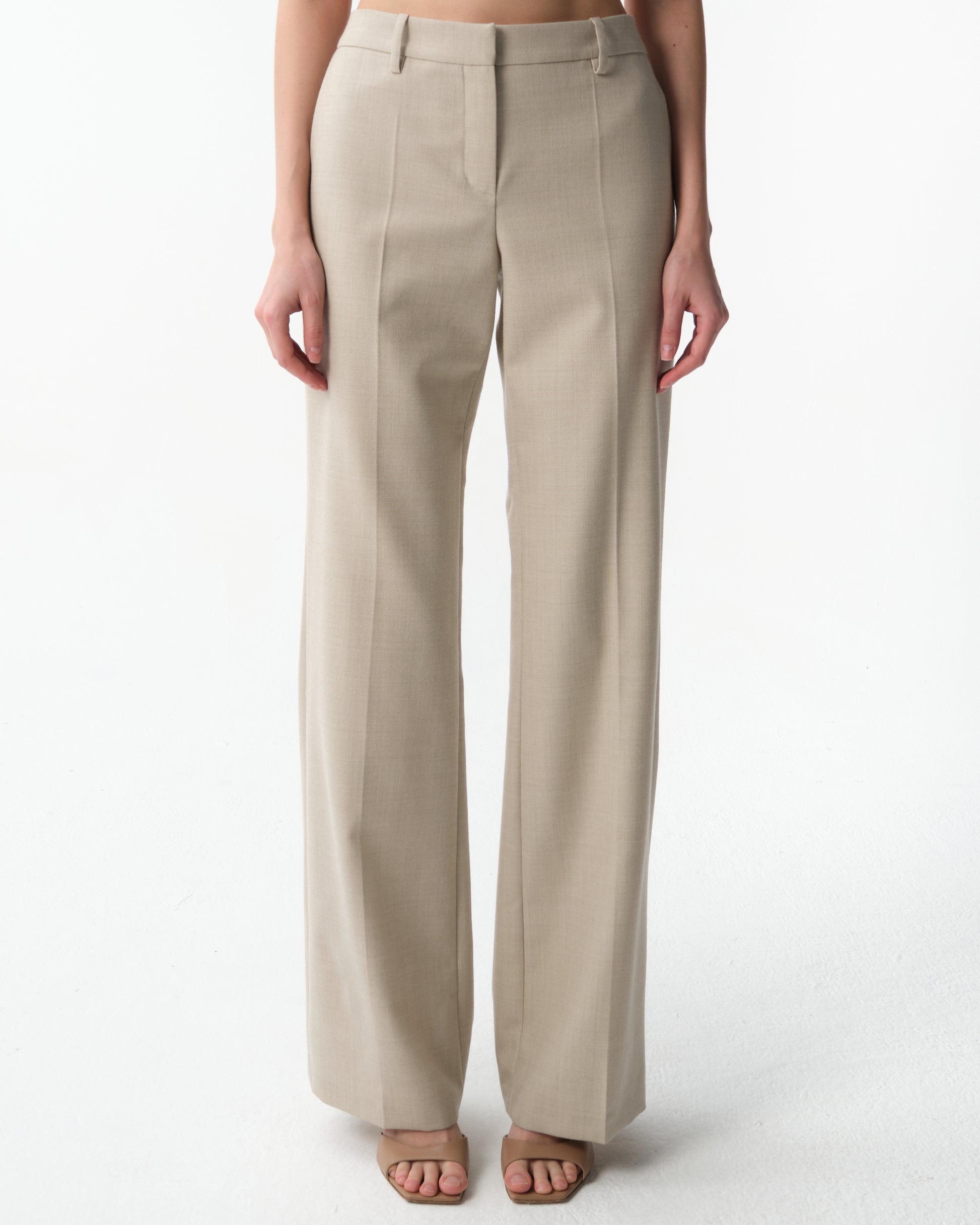 Front-Pleat Classic Trousers