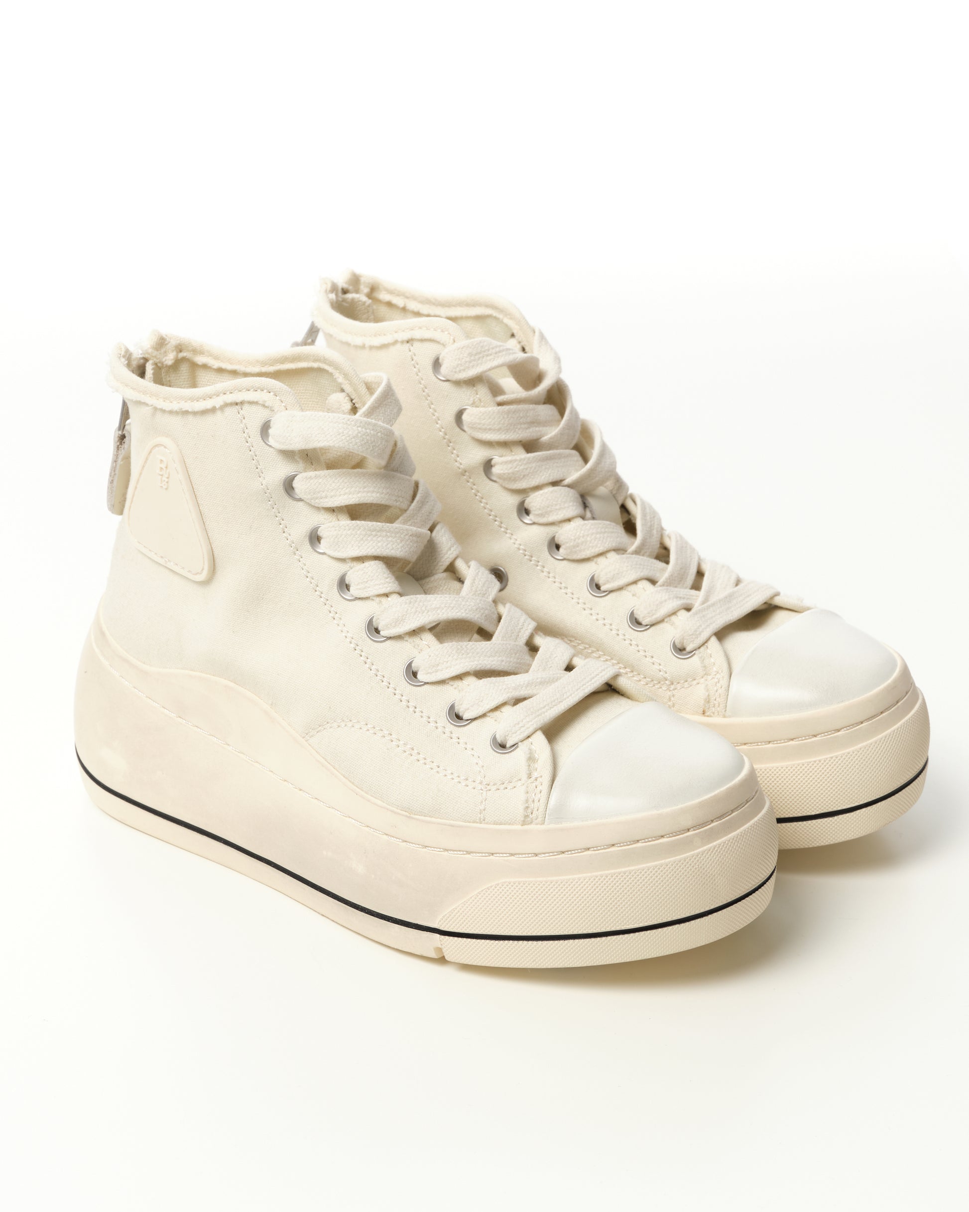 Back-Zip High-Top Sneakers