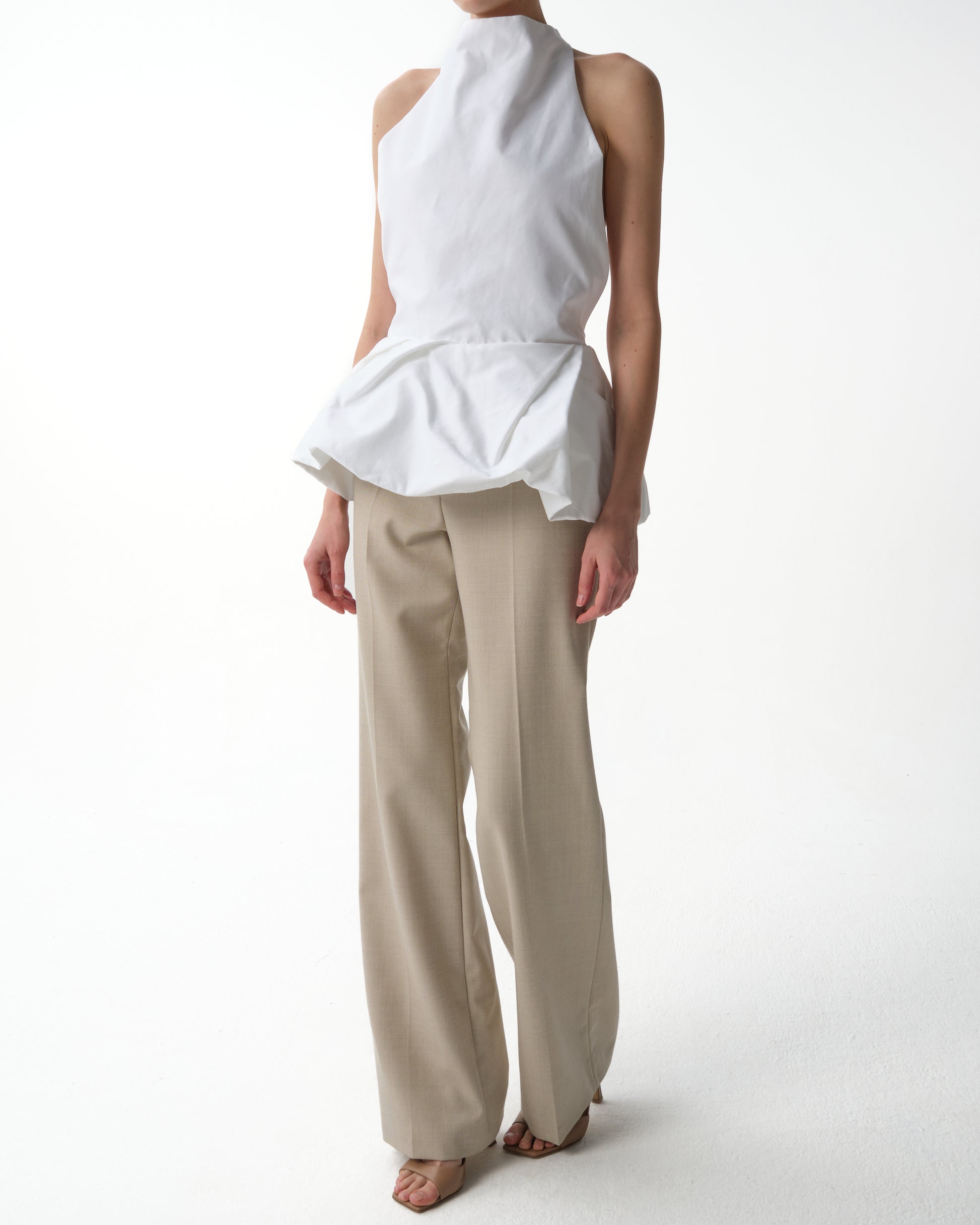 Front-Pleat Classic Trousers