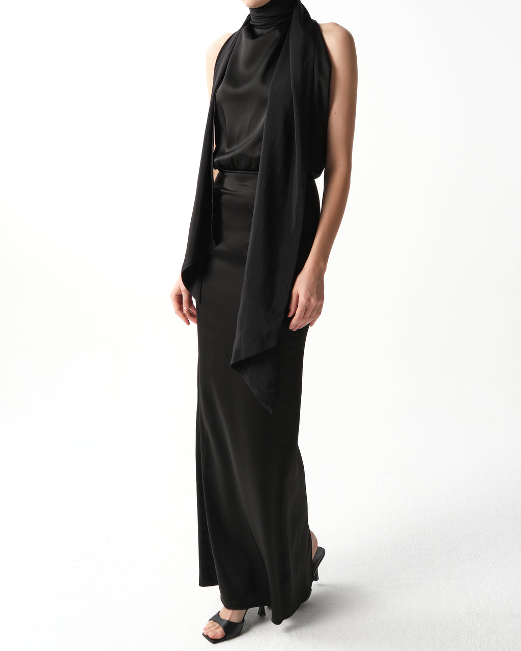 Black Adiance Halterneck Dress