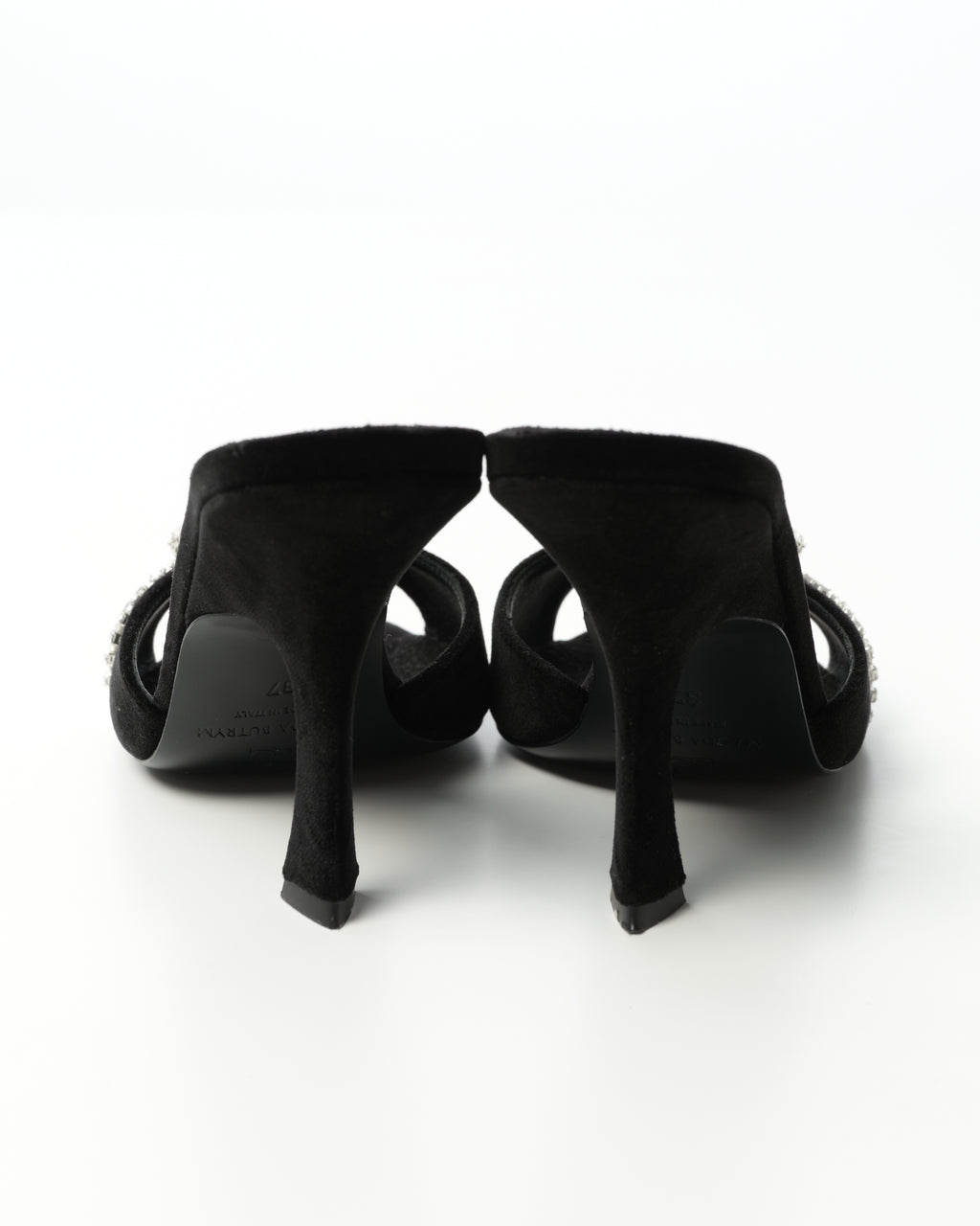 Crystal-Embellished Heeled Sandals