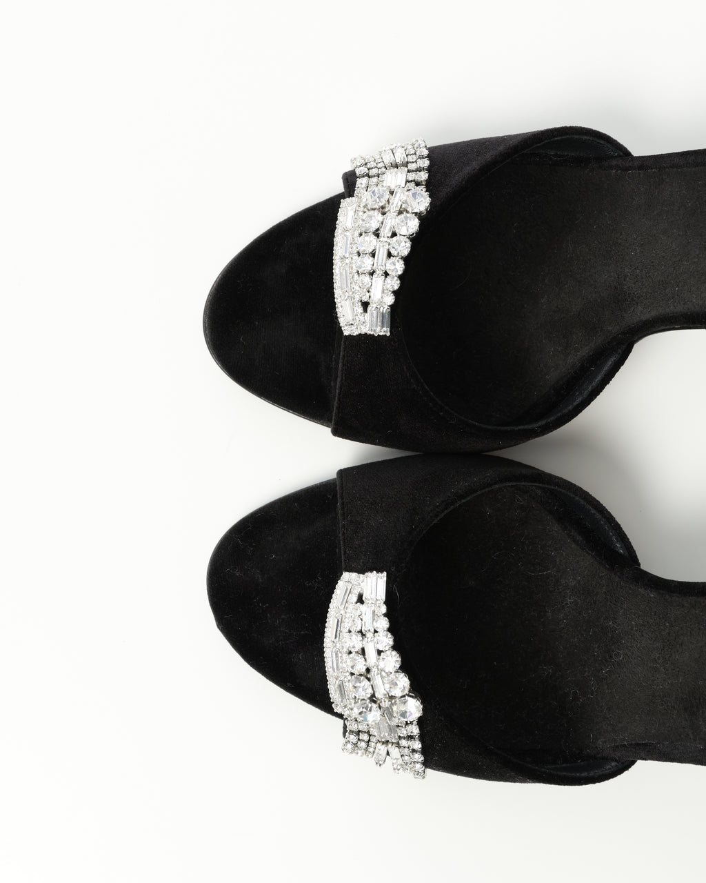 Crystal-Embellished Heeled Sandals