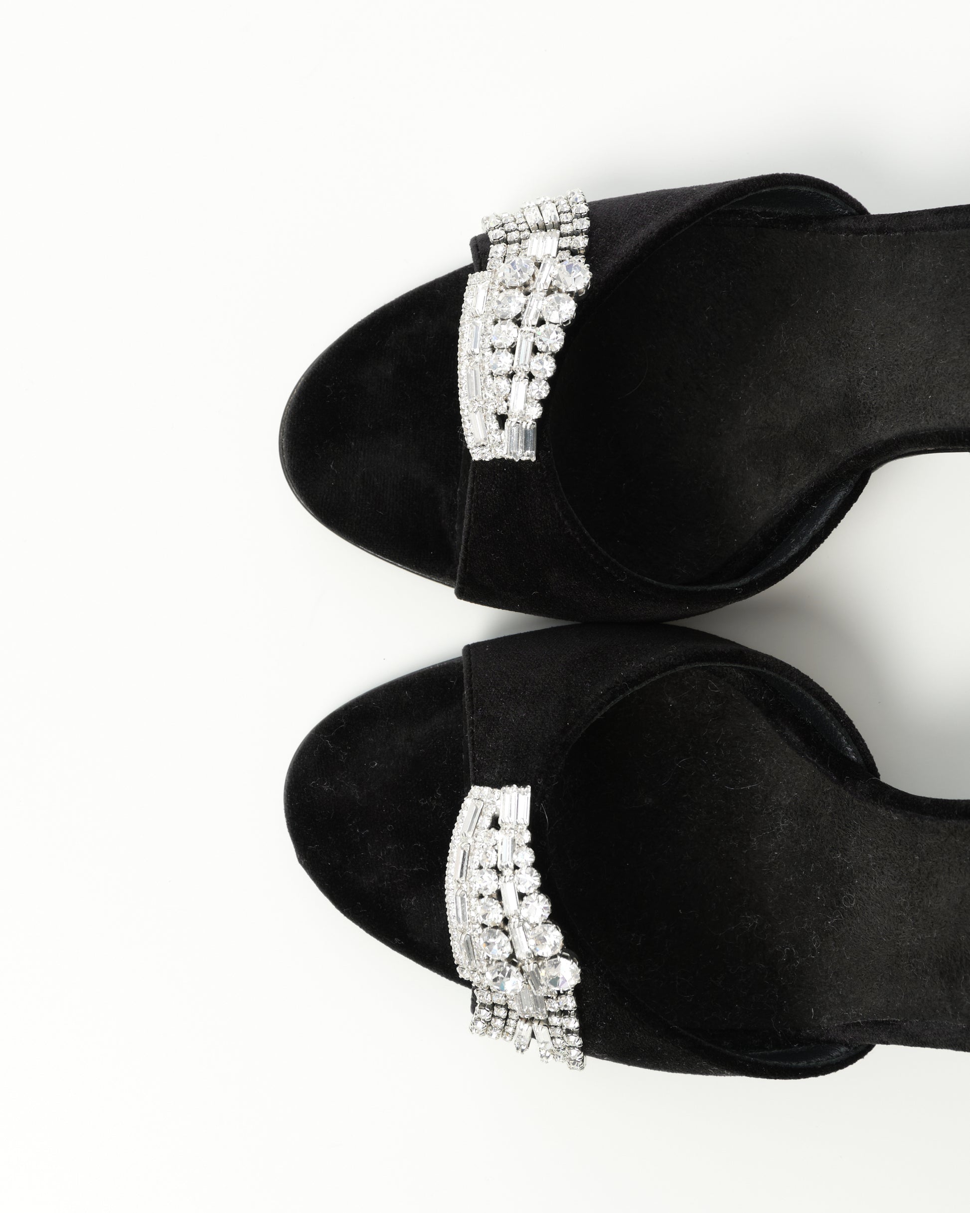 Crystal-Embellished Heeled Sandals