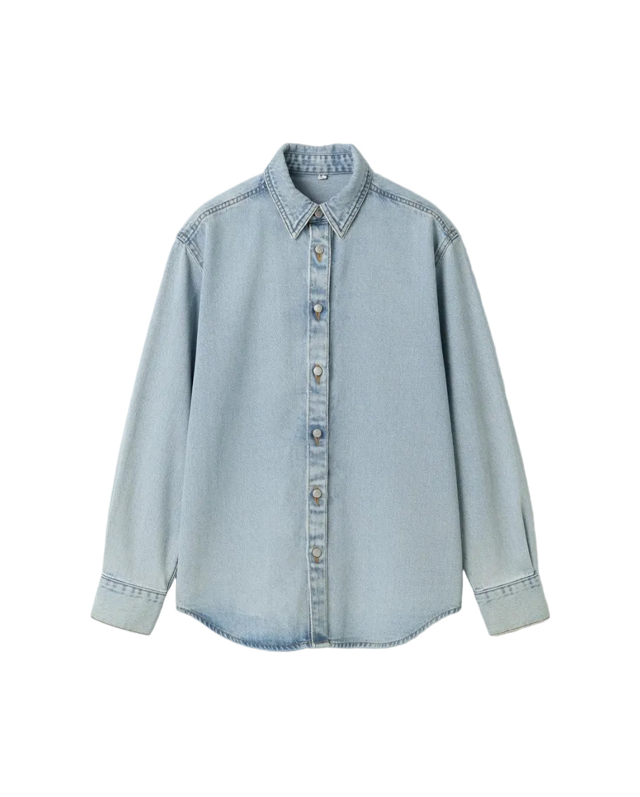 Blue Oversized Denim Shirt