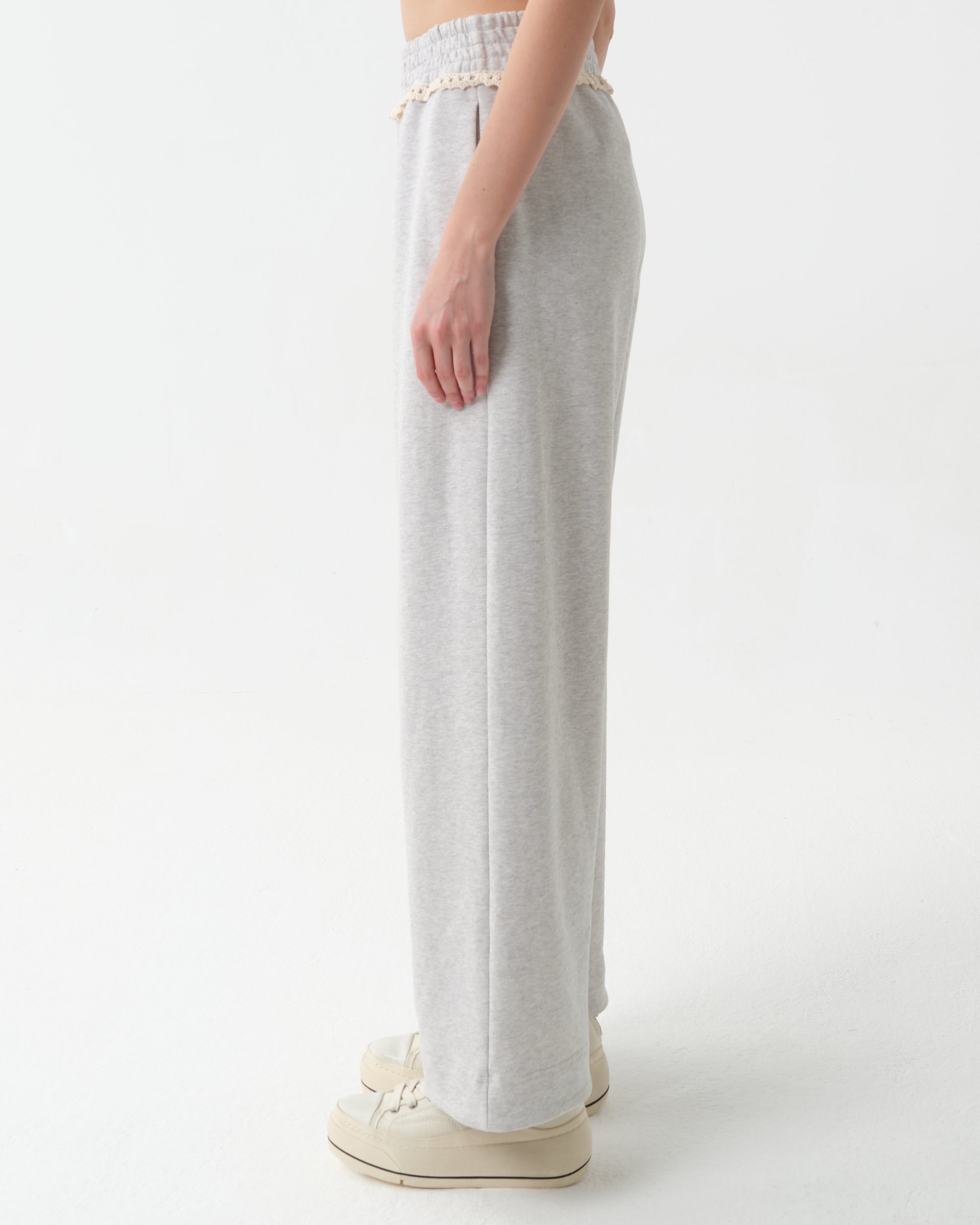 Lace-Detail Sweatpants