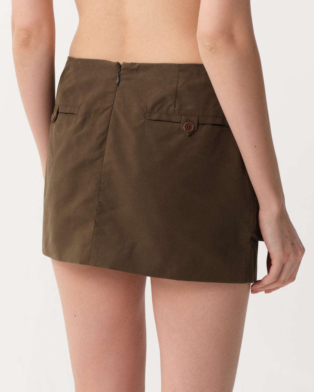 Floral-Appliqué Mini Skirt
