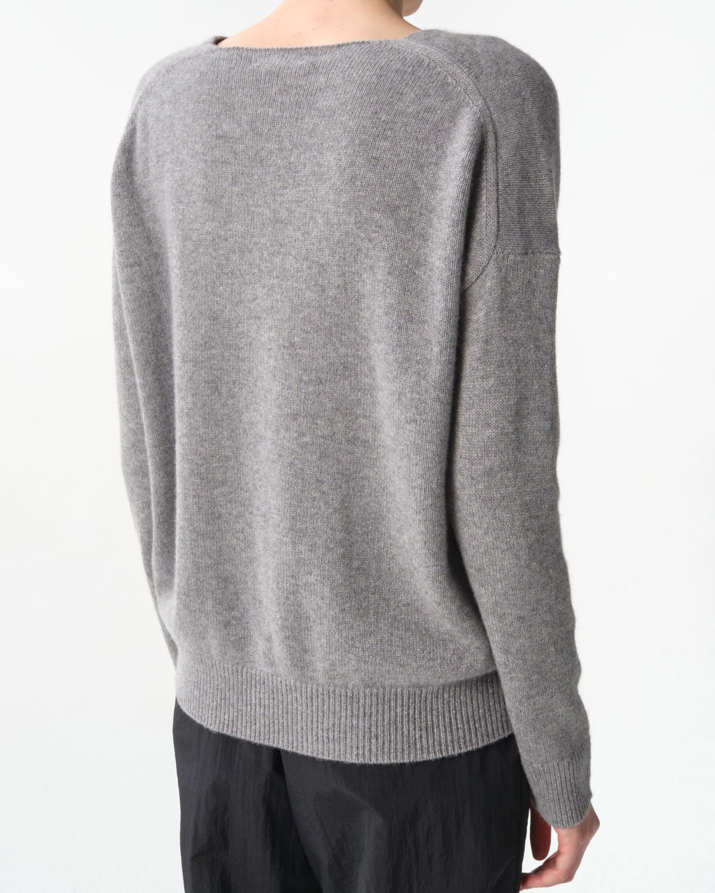 V-Neck Long Sleeve Cashmere Top