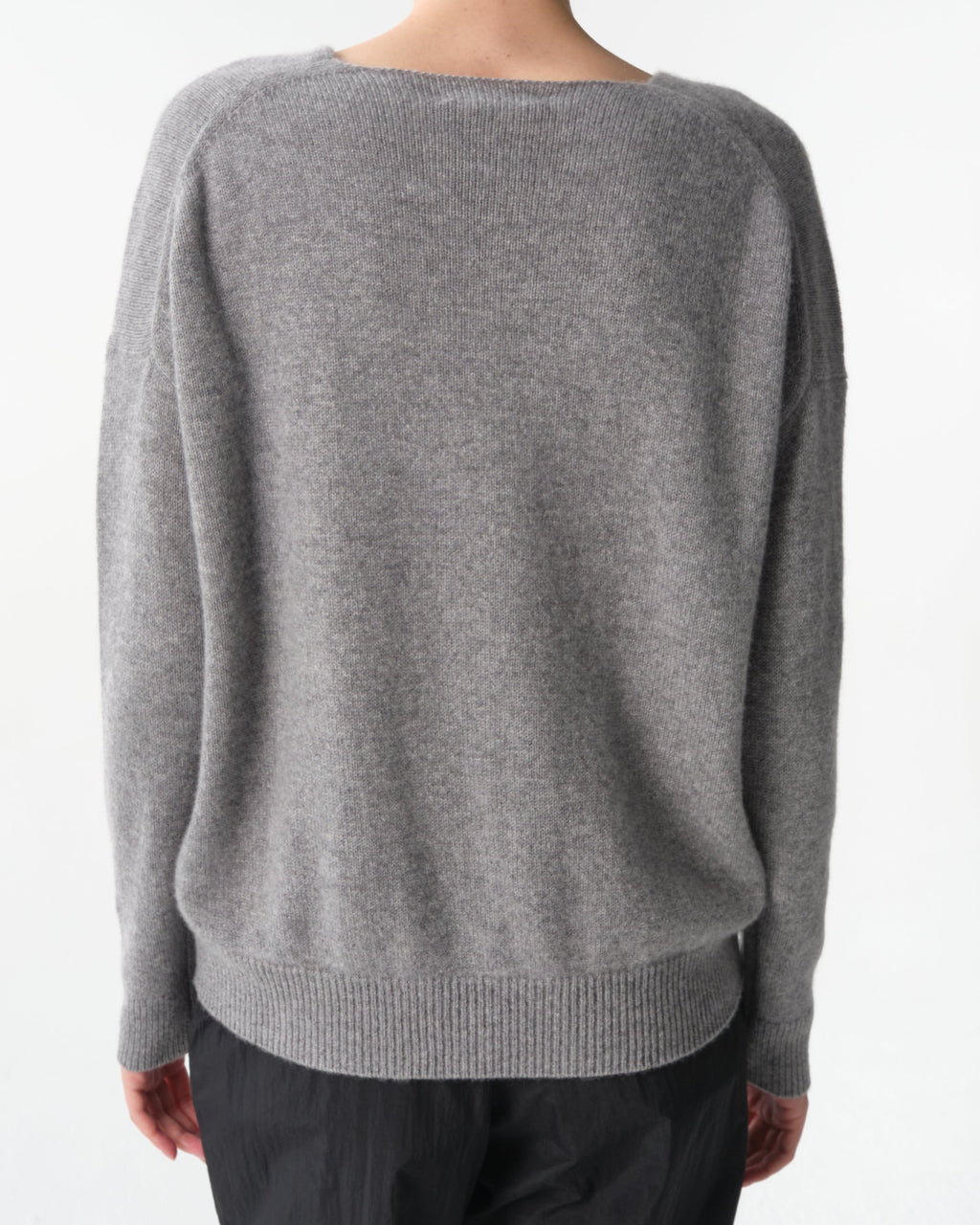 V-Neck Long Sleeve Cashmere Top