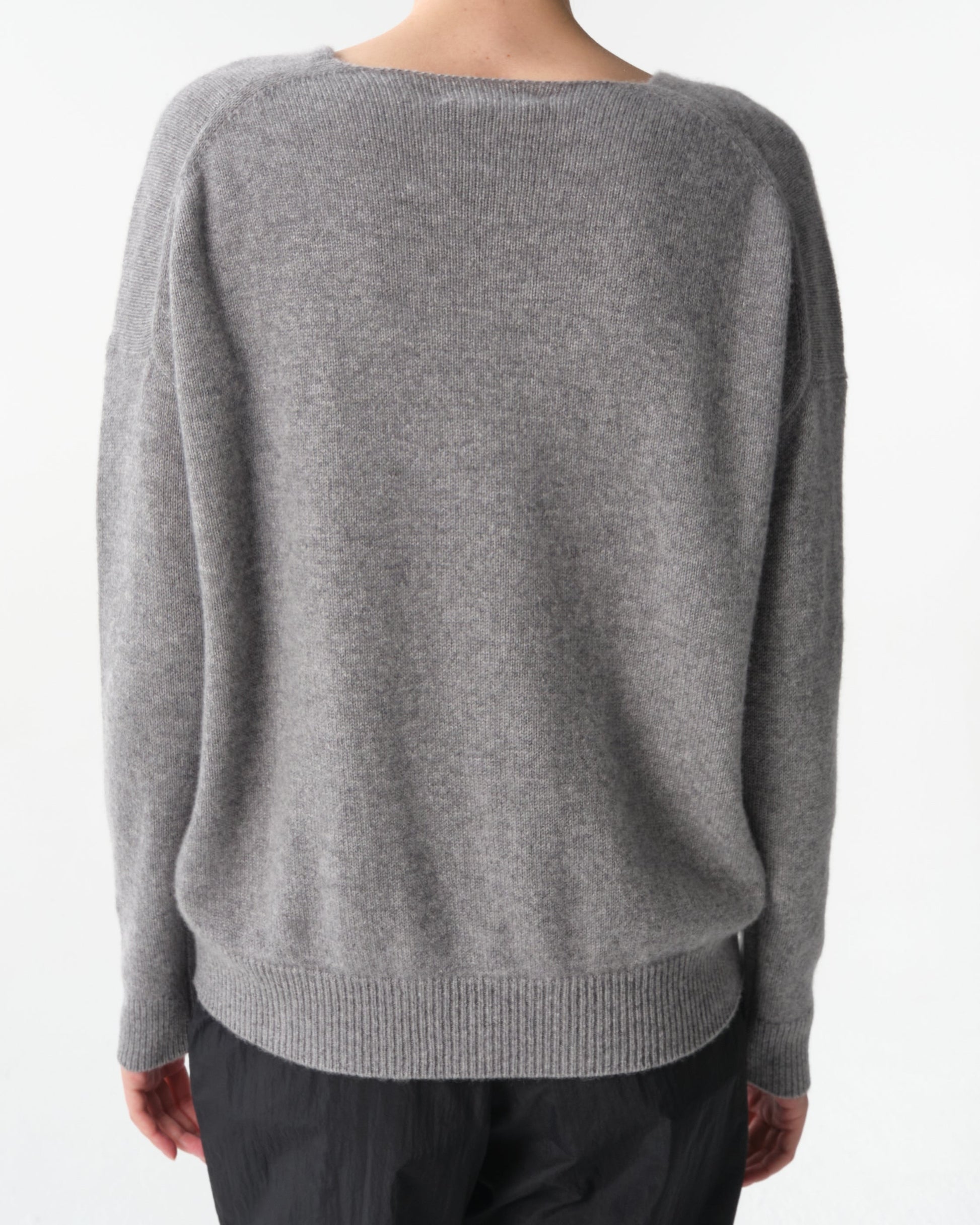 V-Neck Long Sleeve Cashmere Top