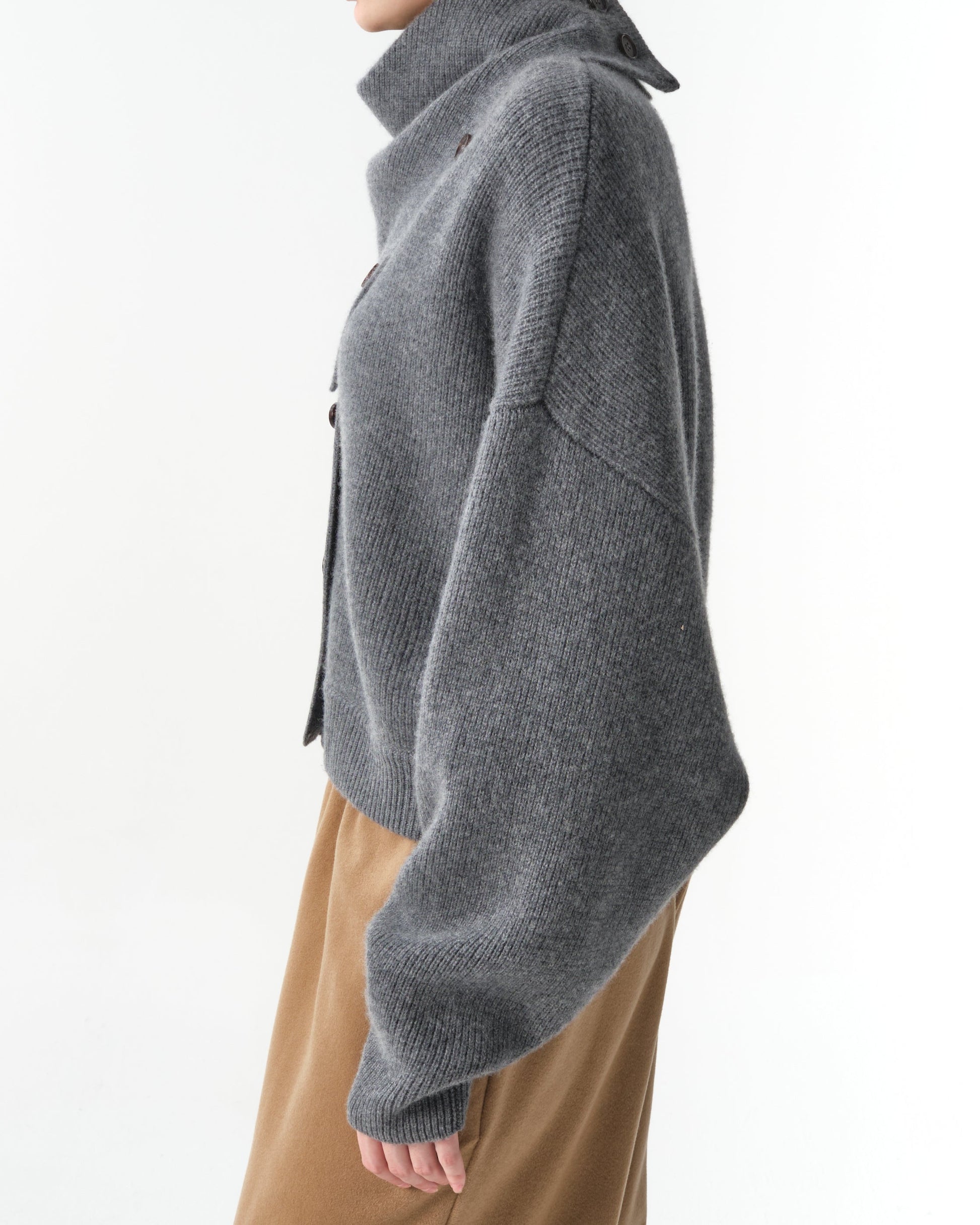 Derios Convertible Cashmere Turtleneck Cardigan