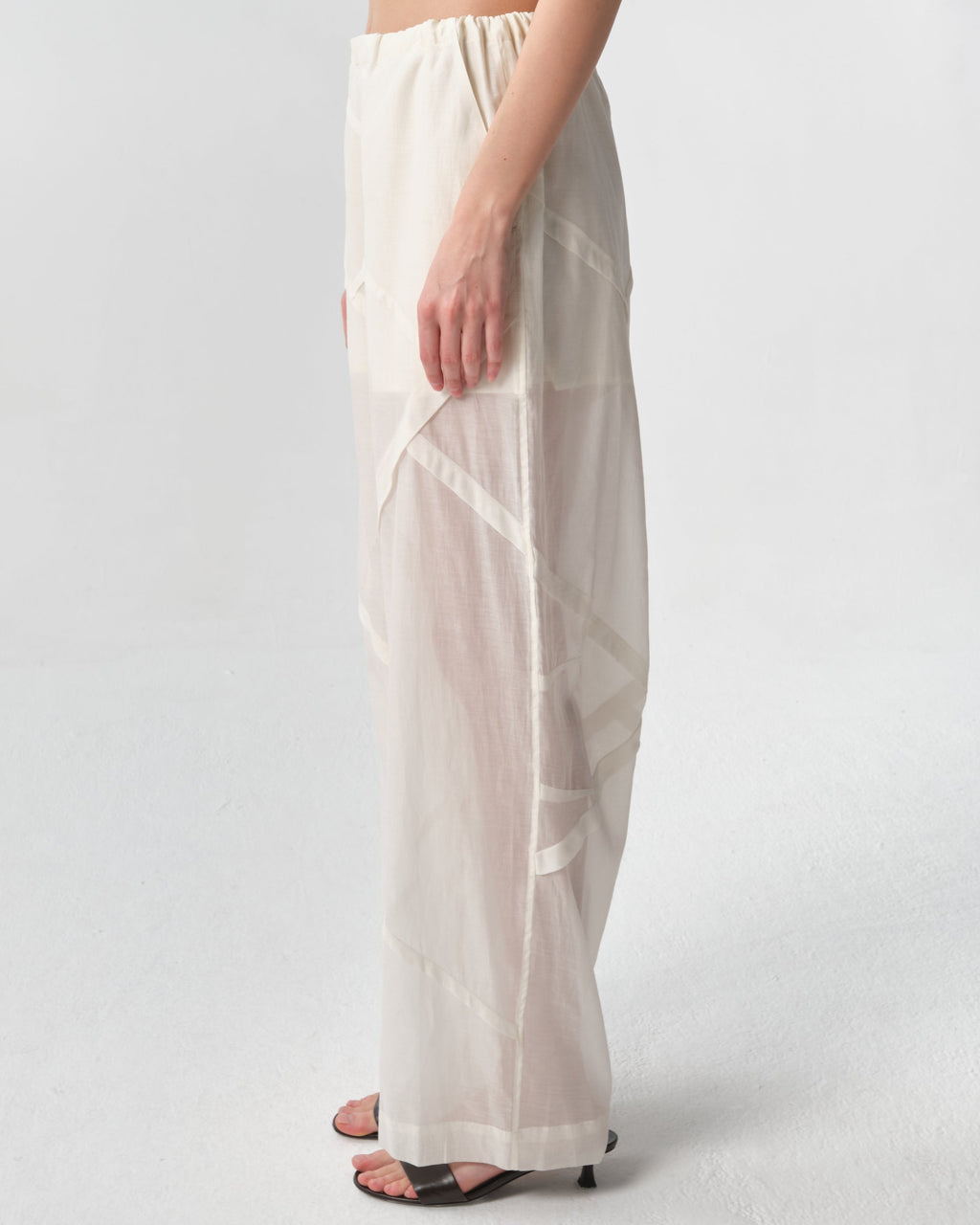 Cotton and Silk Blend Trousers