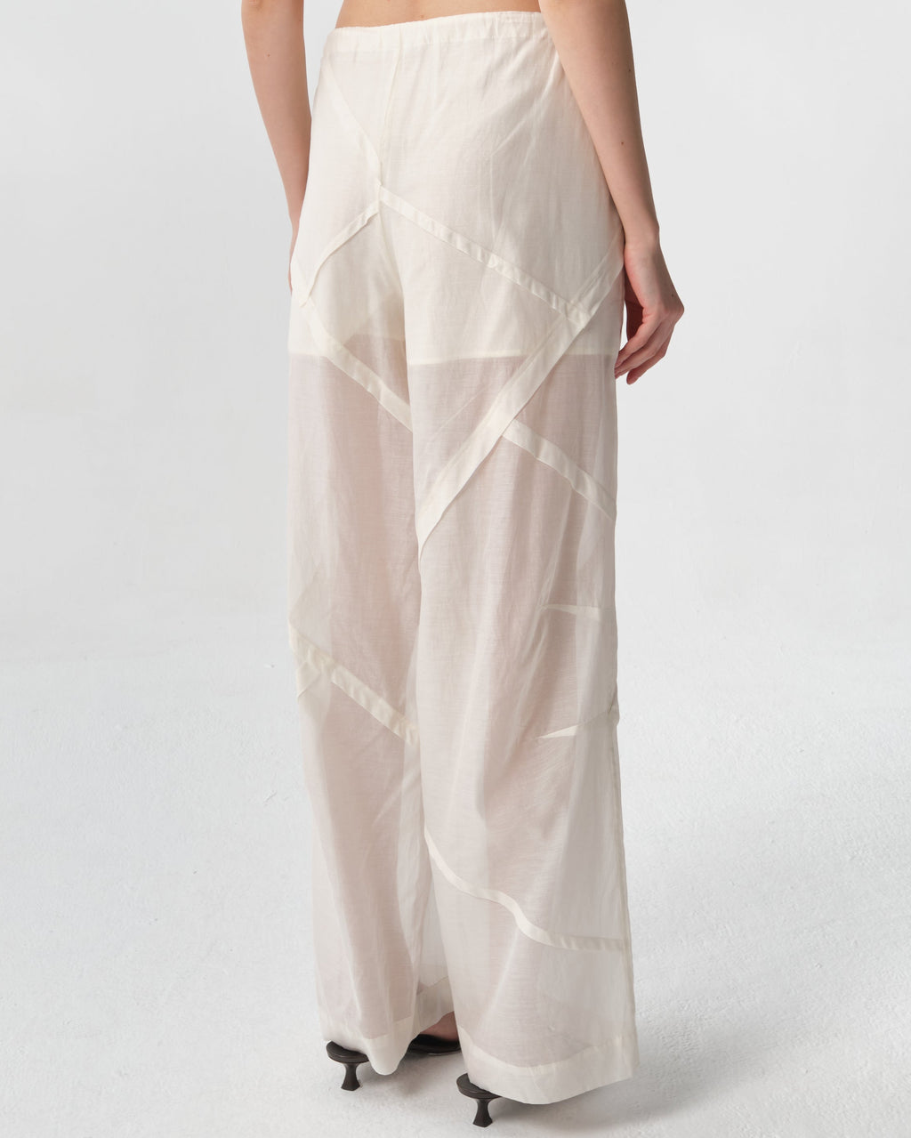 Cotton and Silk Blend Trousers