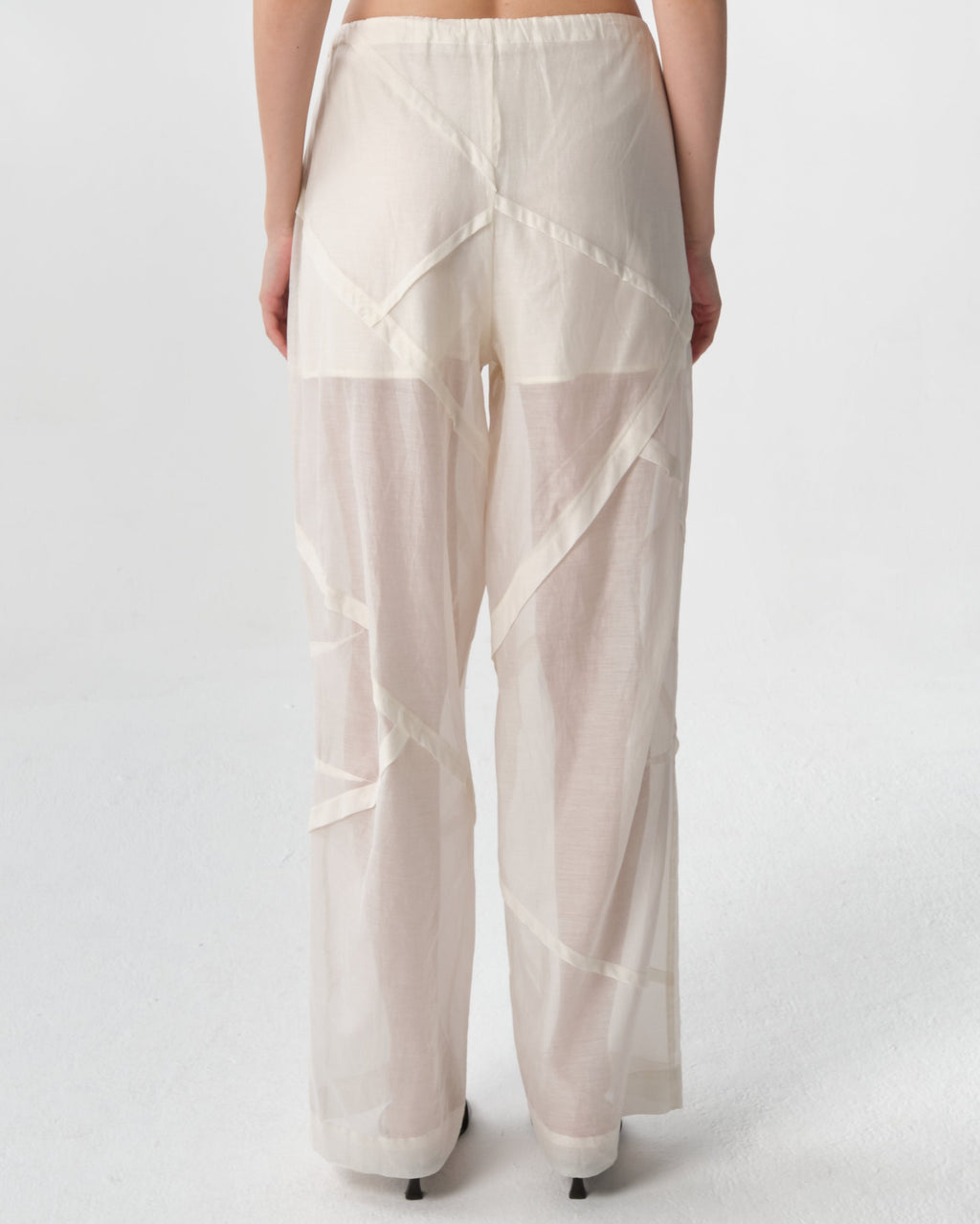 Cotton and Silk Blend Trousers