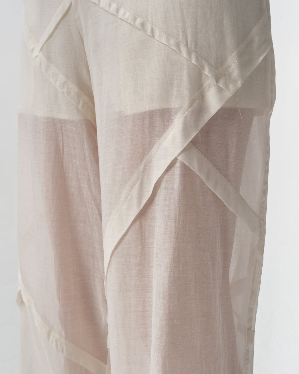 Cotton and Silk Blend Trousers