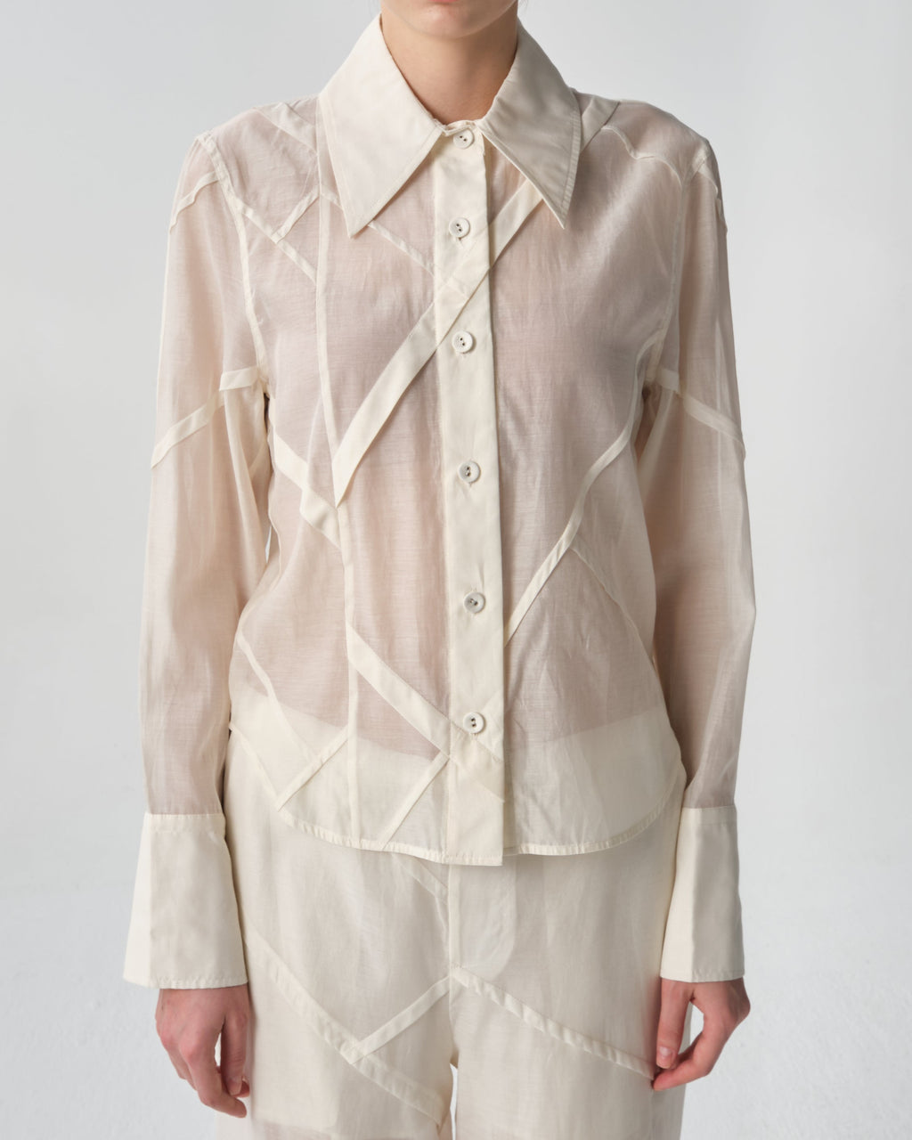 Parachute-Cuts Button-Down Shirt