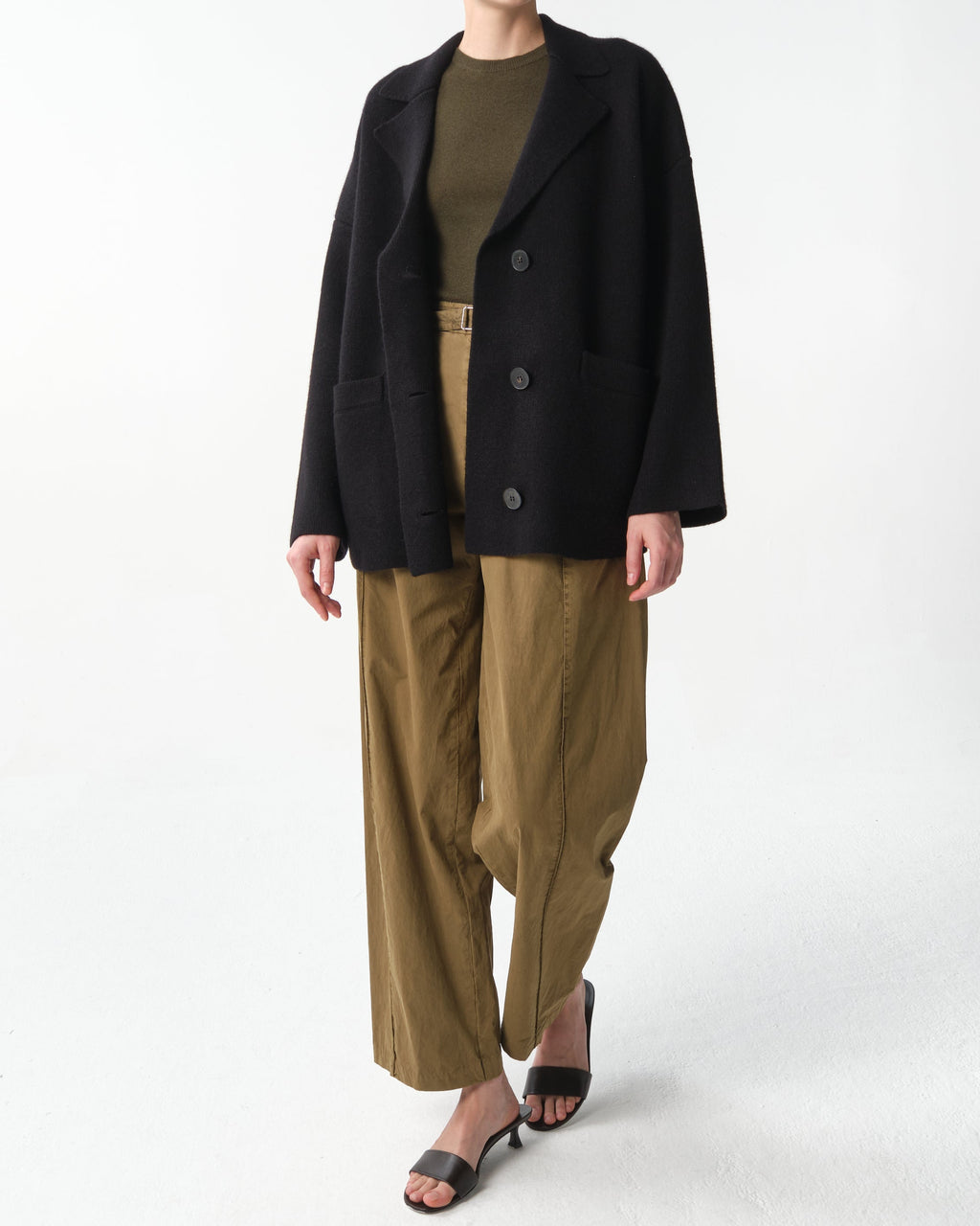 Single-Breasted Wool and Cashmere Blazer