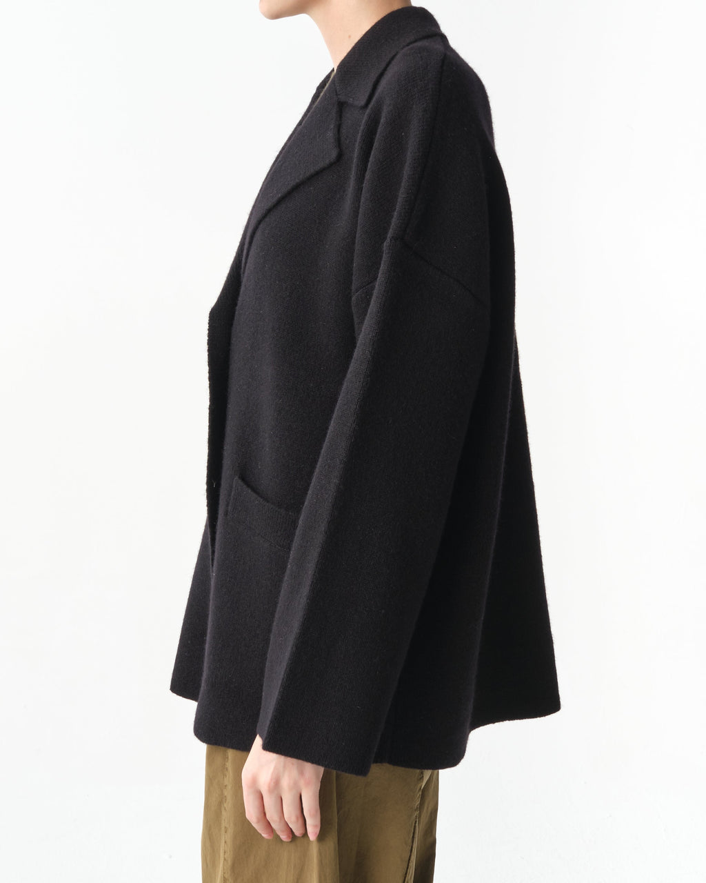 Single-Breasted Wool and Cashmere Blazer