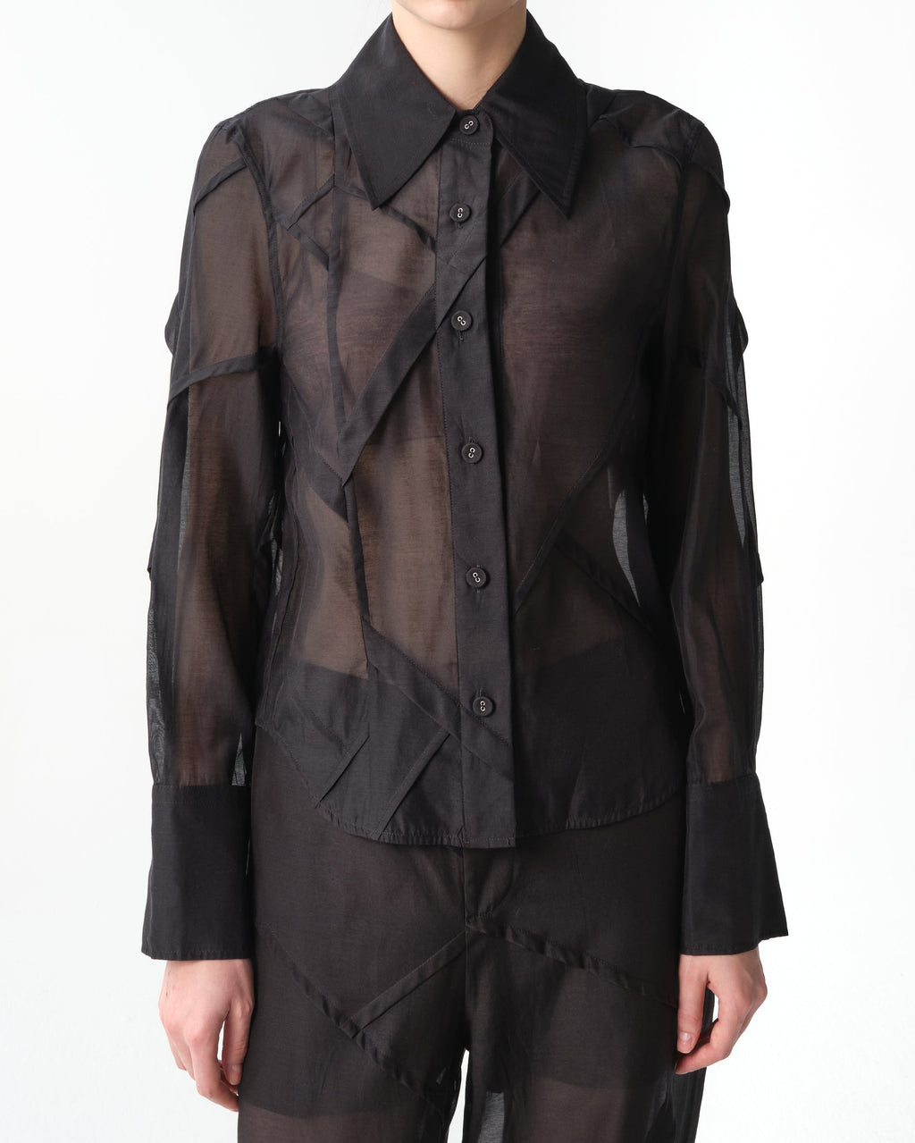 Parachute-Cuts Button-Down Shirt