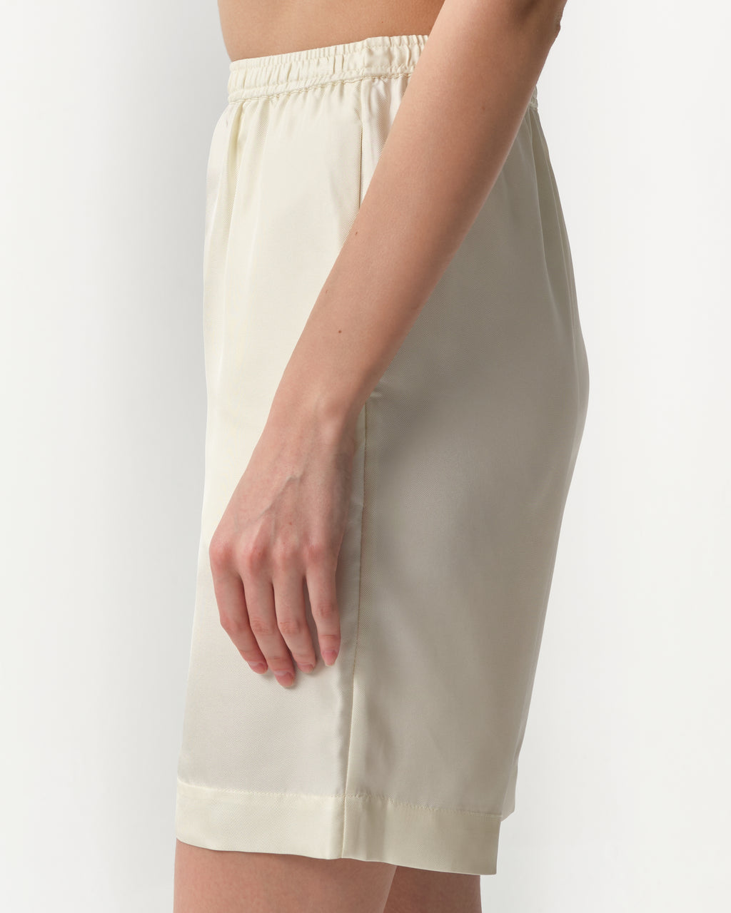 Zinia Silk-Twill Shorts